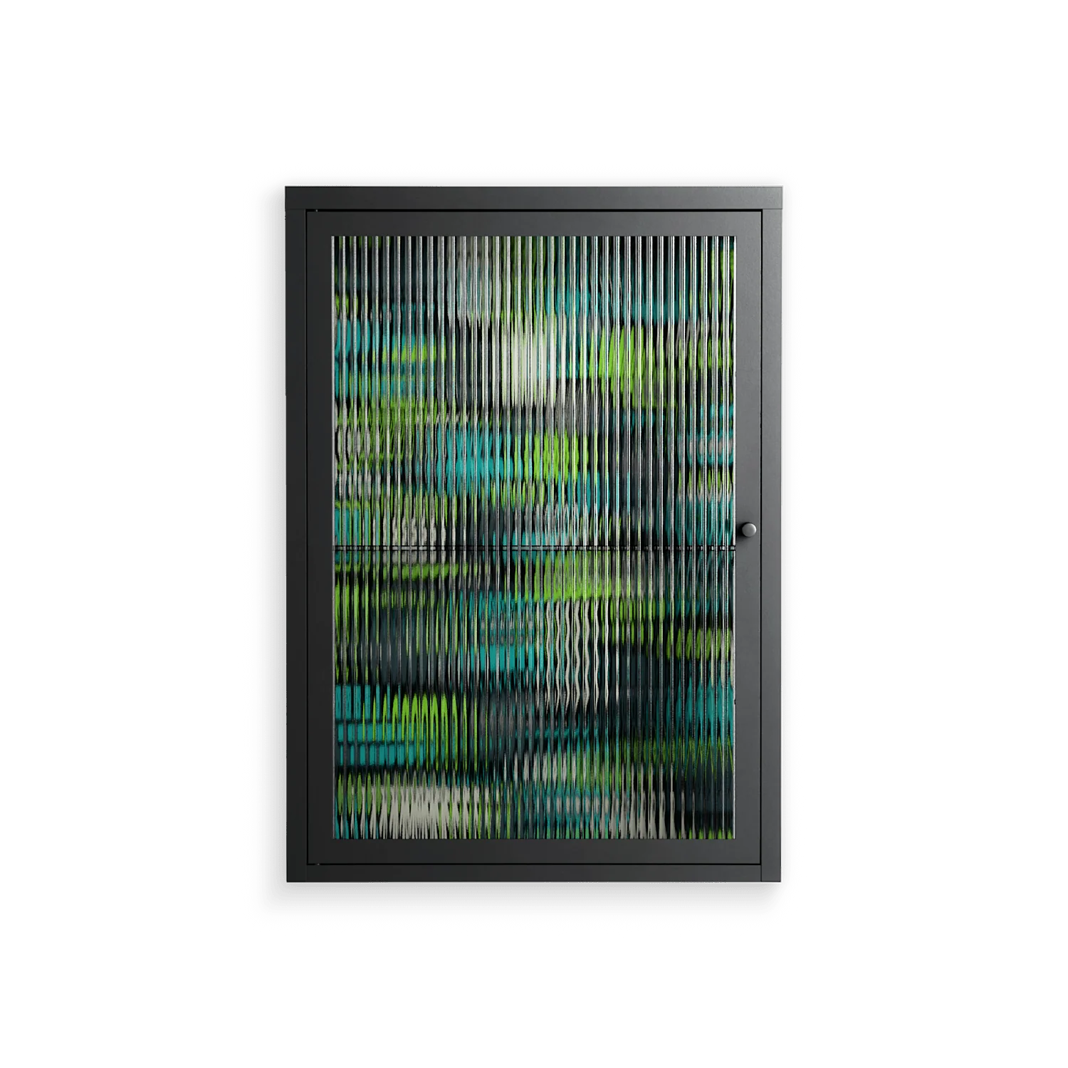 Shapes and Faces - Wall Cabinet - Craig Watkins - Antracite - Reeded glass