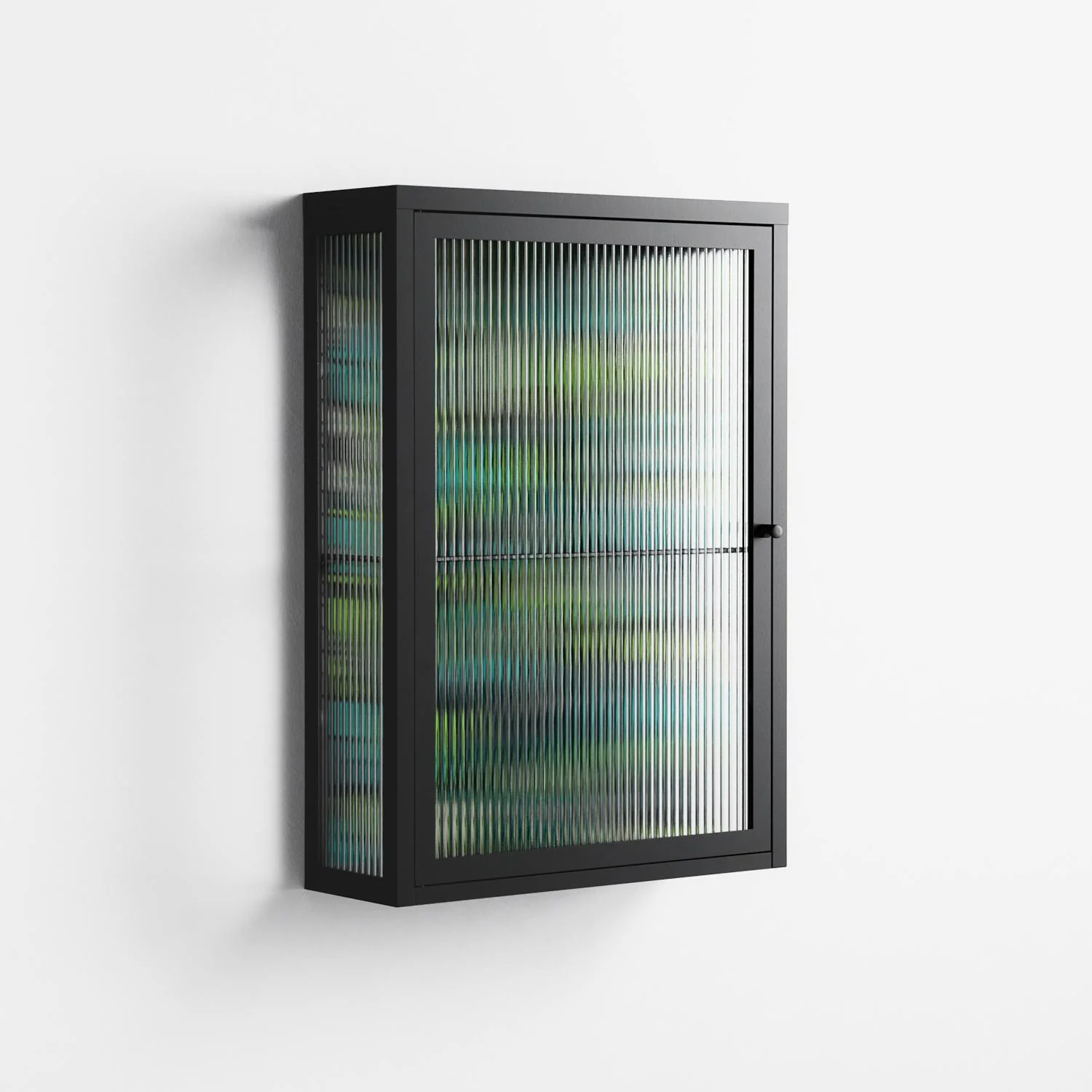 Shapes and Faces - Wall Cabinet - Craig Watkins - Antracite - Reeded glass - Image 4