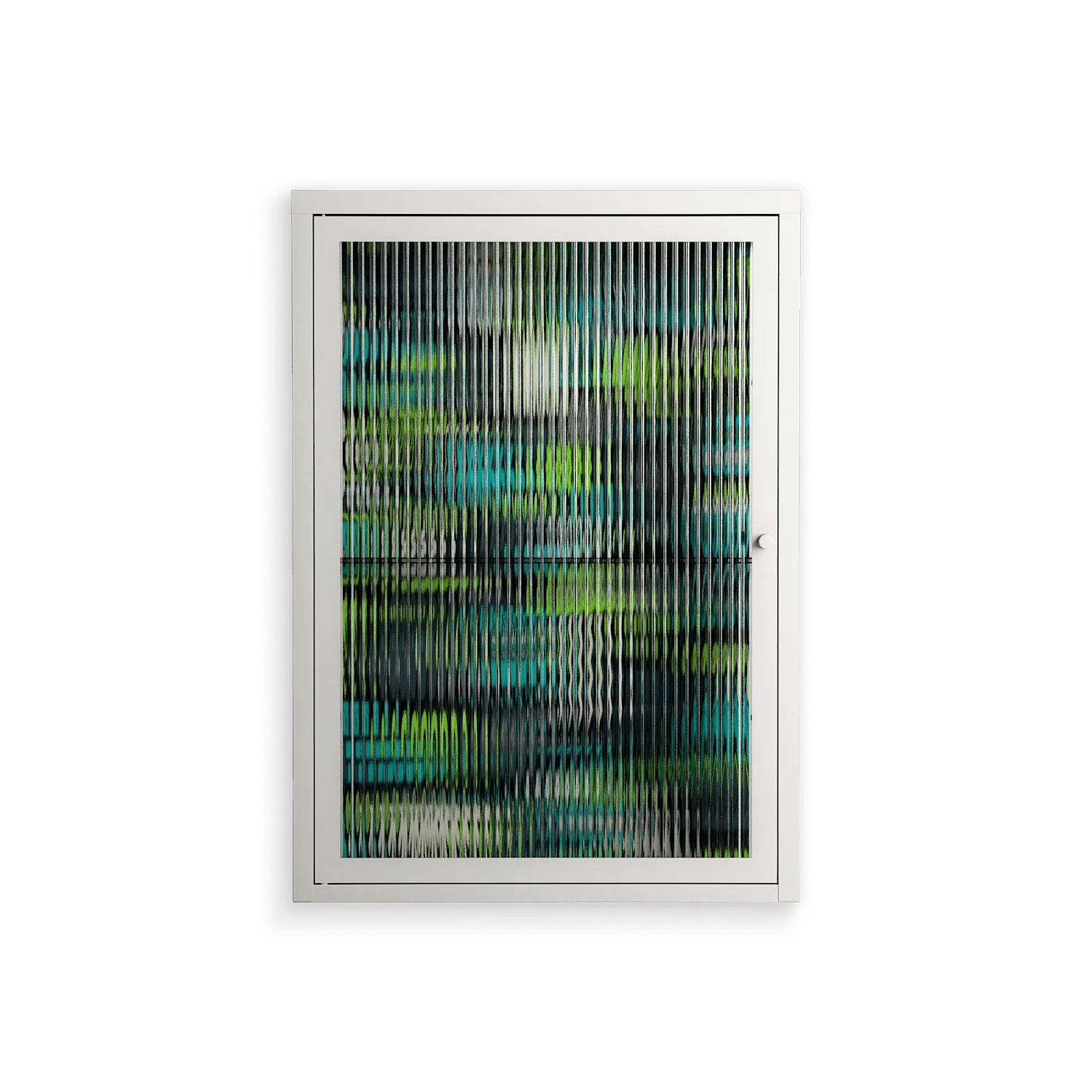 Shapes and Faces - Wall Cabinet - Craig Watkins - Chalk - Reeded glass