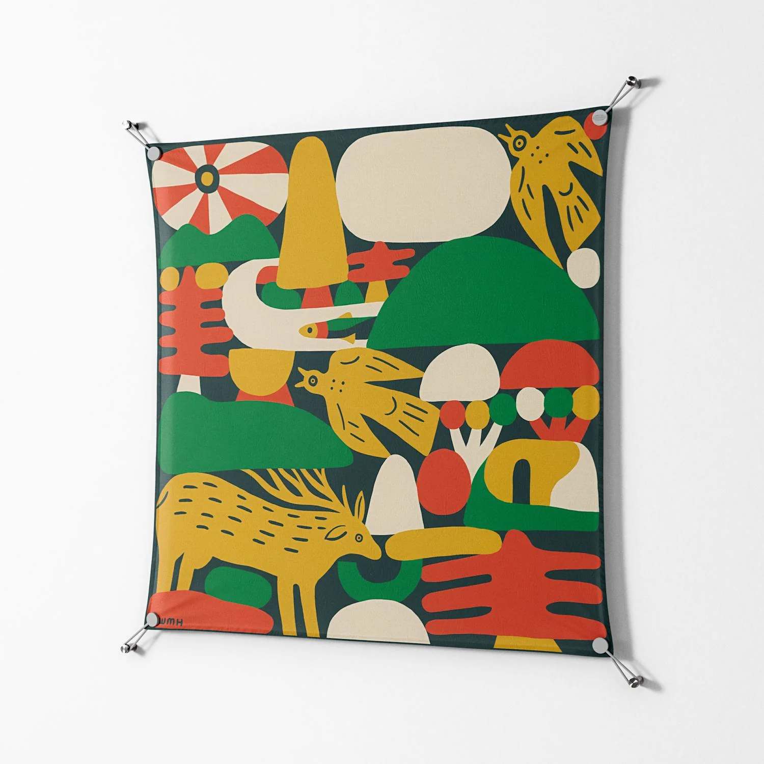 Sierra Midnight - Work On Wall - Wyatt Hersey - Silver - 90 x 90 cm - Image 2