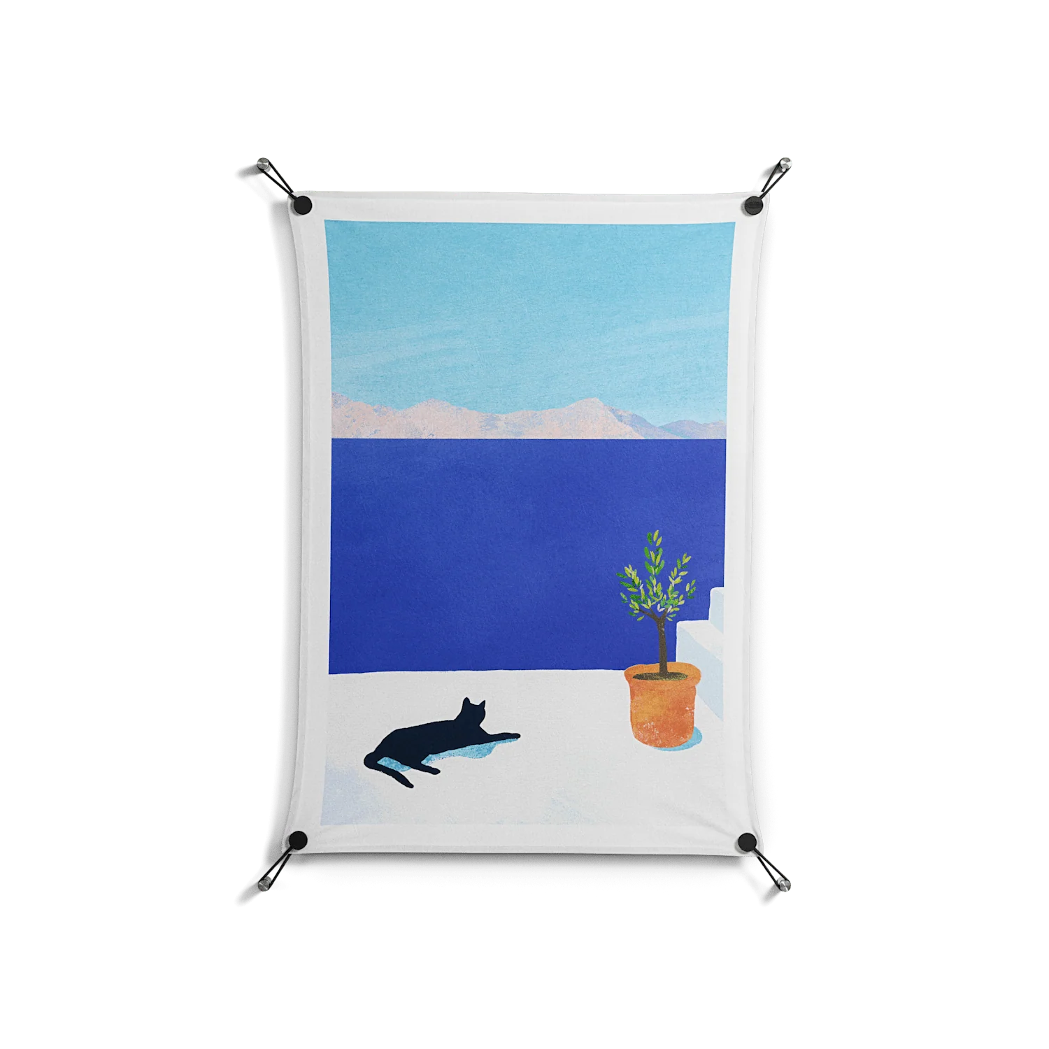 Siesta - Work On Wall - Henry Rivers - Black - 70 x 100 cm