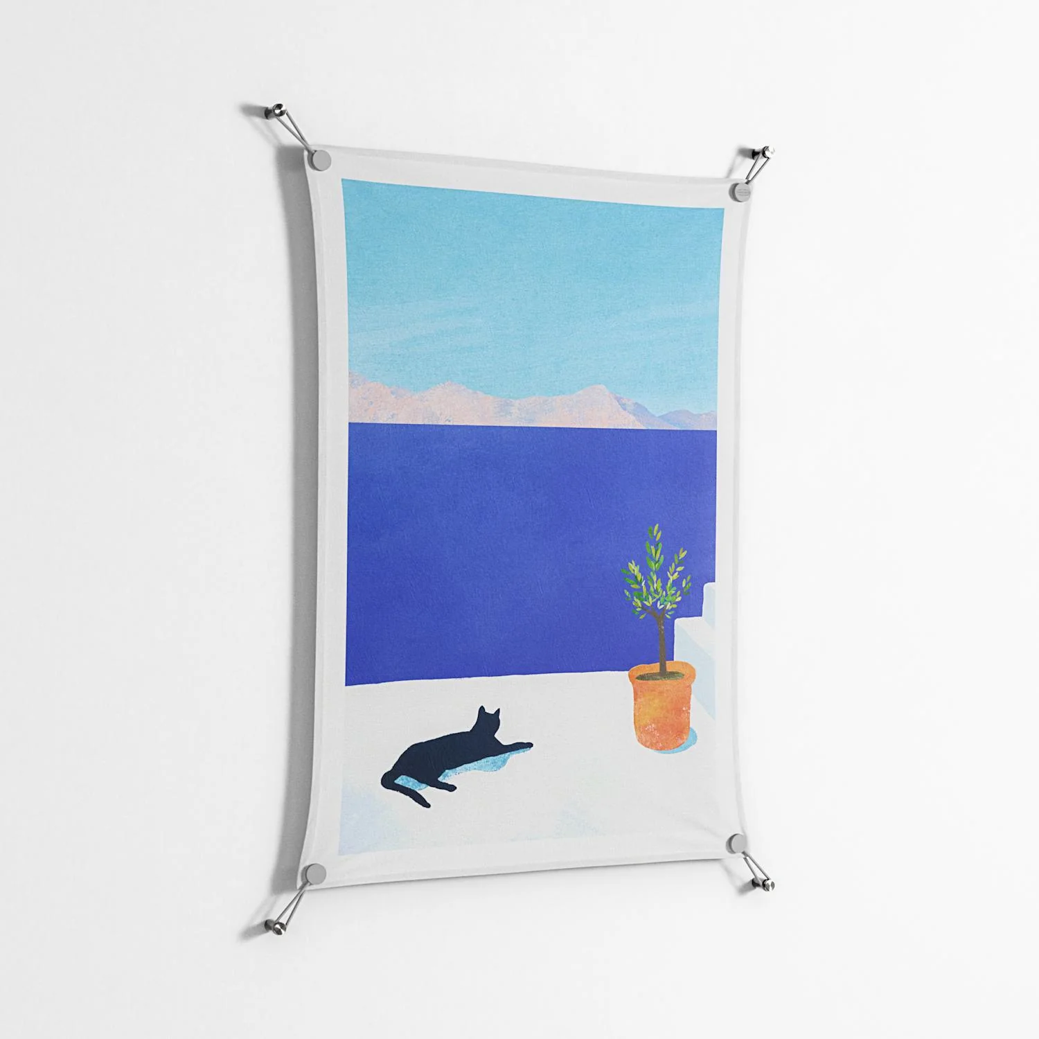 Siesta - Work On Wall - Henry Rivers - Silver - 70 x 100 cm - Image 2