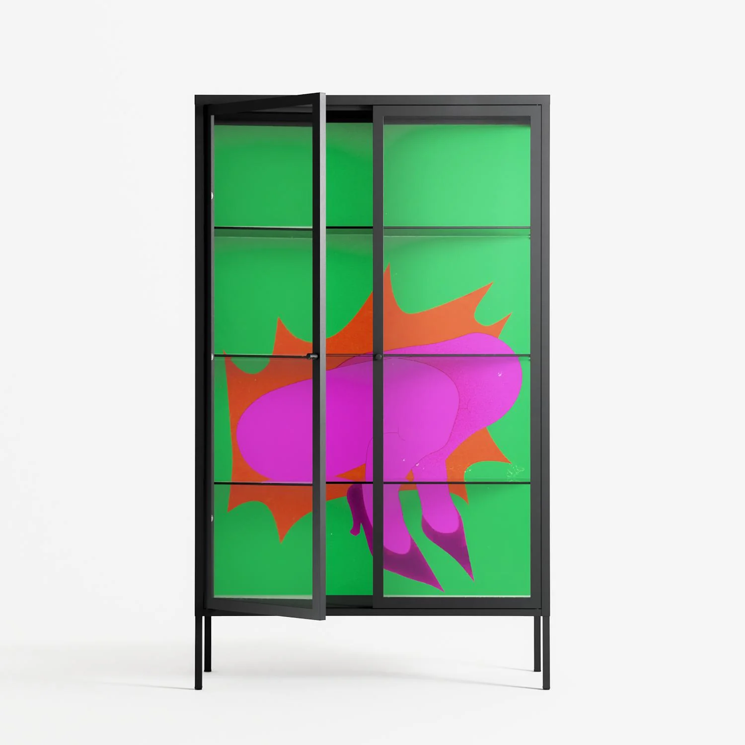 Sit This One Out - Cabinet - Ciara Wade - Antracite - Clear glass - Image 2