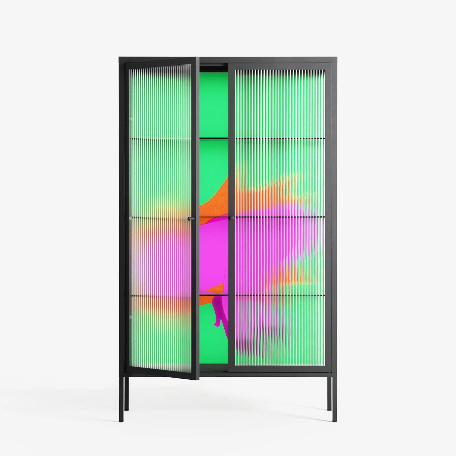Sit This One Out - Cabinet - Ciara Wade - Antracite - Reeded glass - Image 2