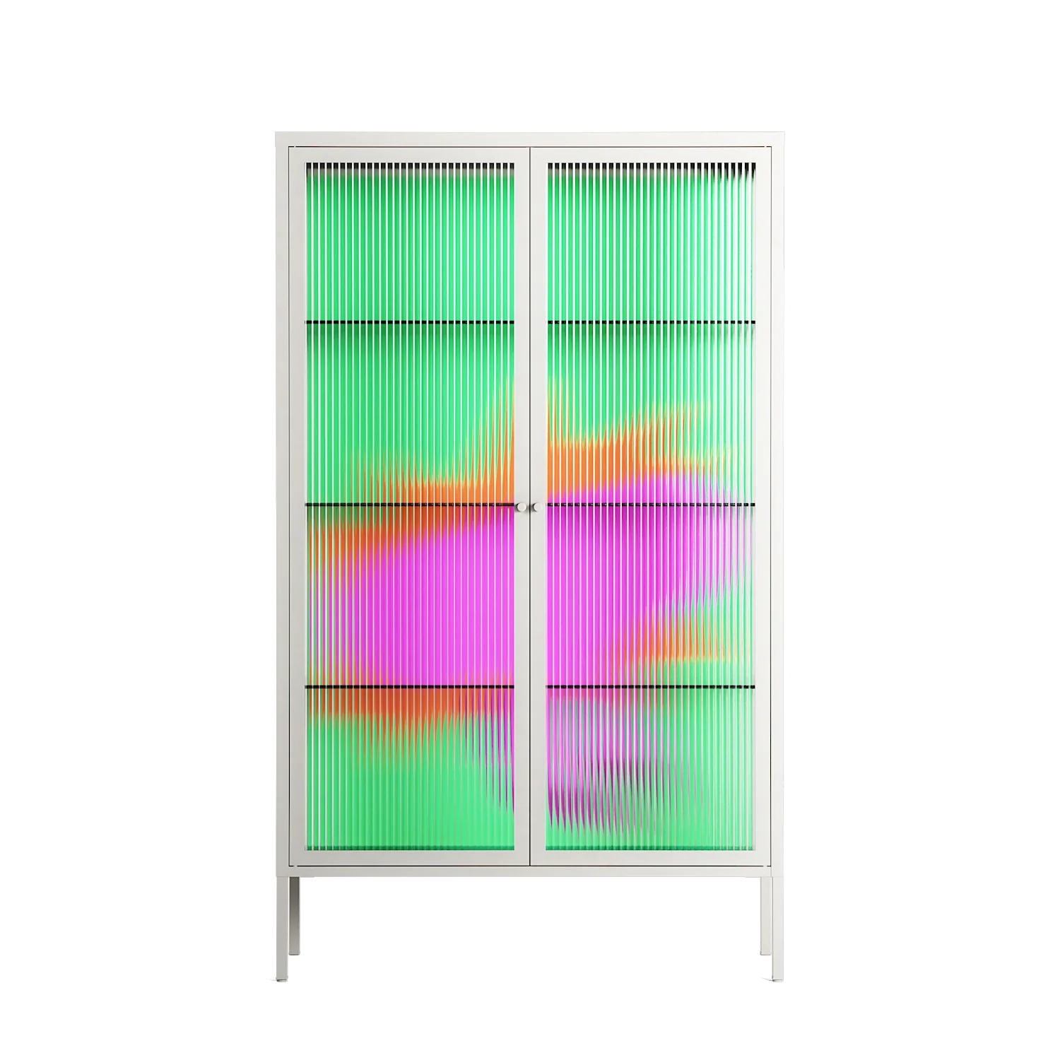 Sit This One Out - Cabinet - Ciara Wade - Chalk - Reeded glass
