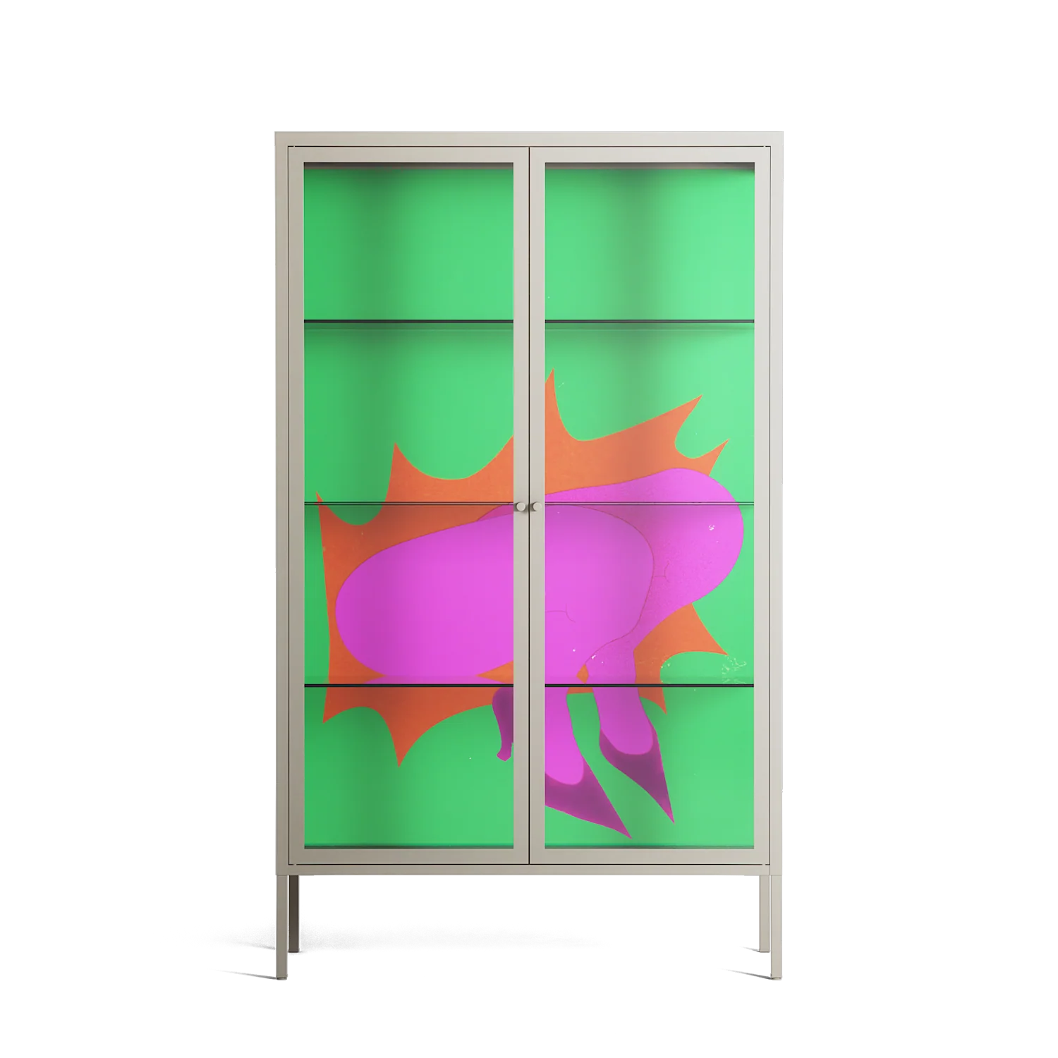 Sit This One Out - Cabinet - Ciara Wade - Pebble - Clear glass