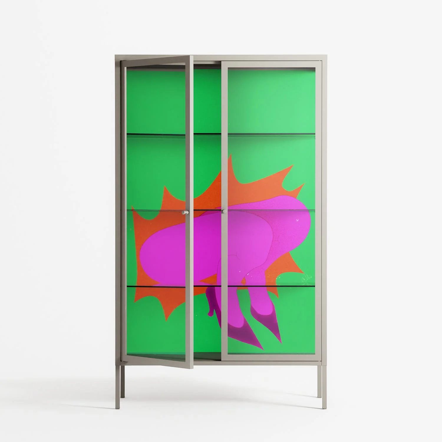 Sit This One Out - Cabinet - Ciara Wade - Pebble - Clear glass - Image 2