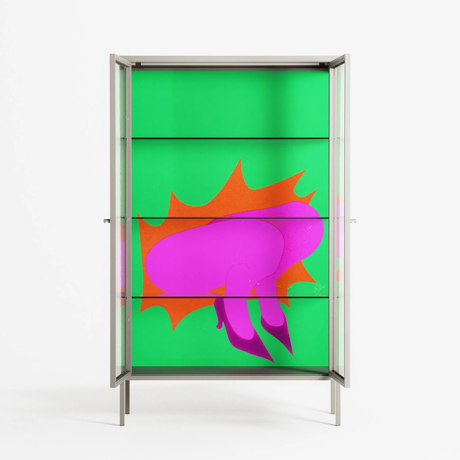 Sit This One Out - Cabinet - Ciara Wade - Pebble - Clear glass - Image 3