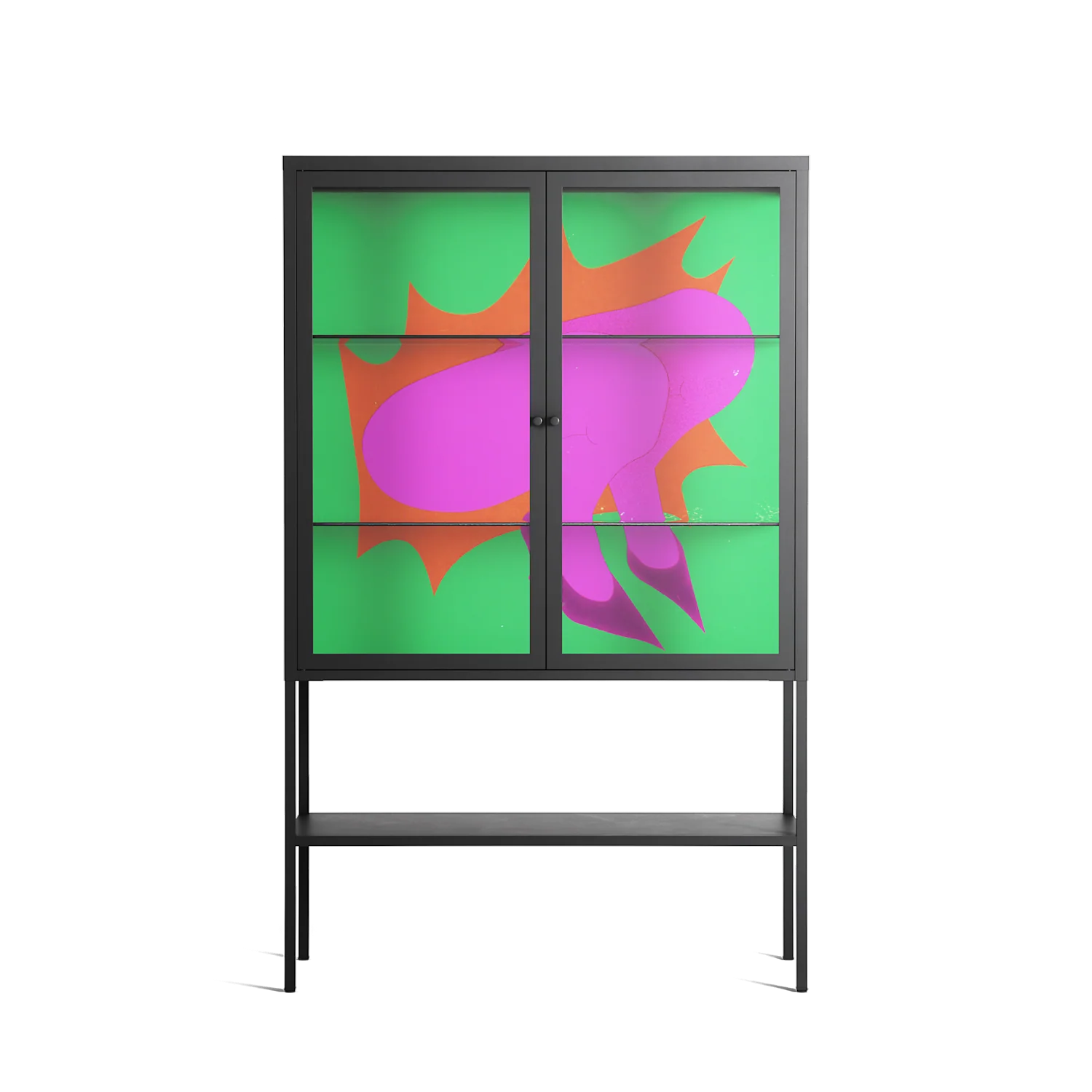 Sit This One Out - Loft Cabinet - Ciara Wade - Antracite - Clear glass