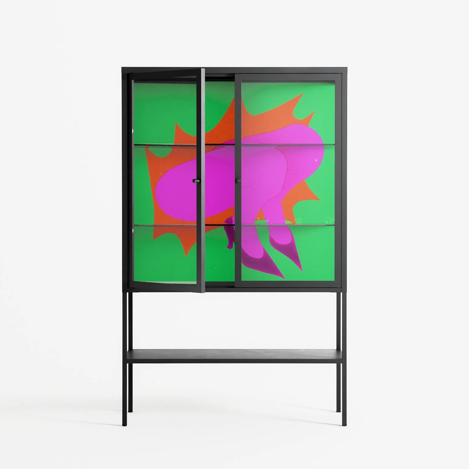 Sit This One Out - Loft Cabinet - Ciara Wade - Antracite - Clear glass - Image 2