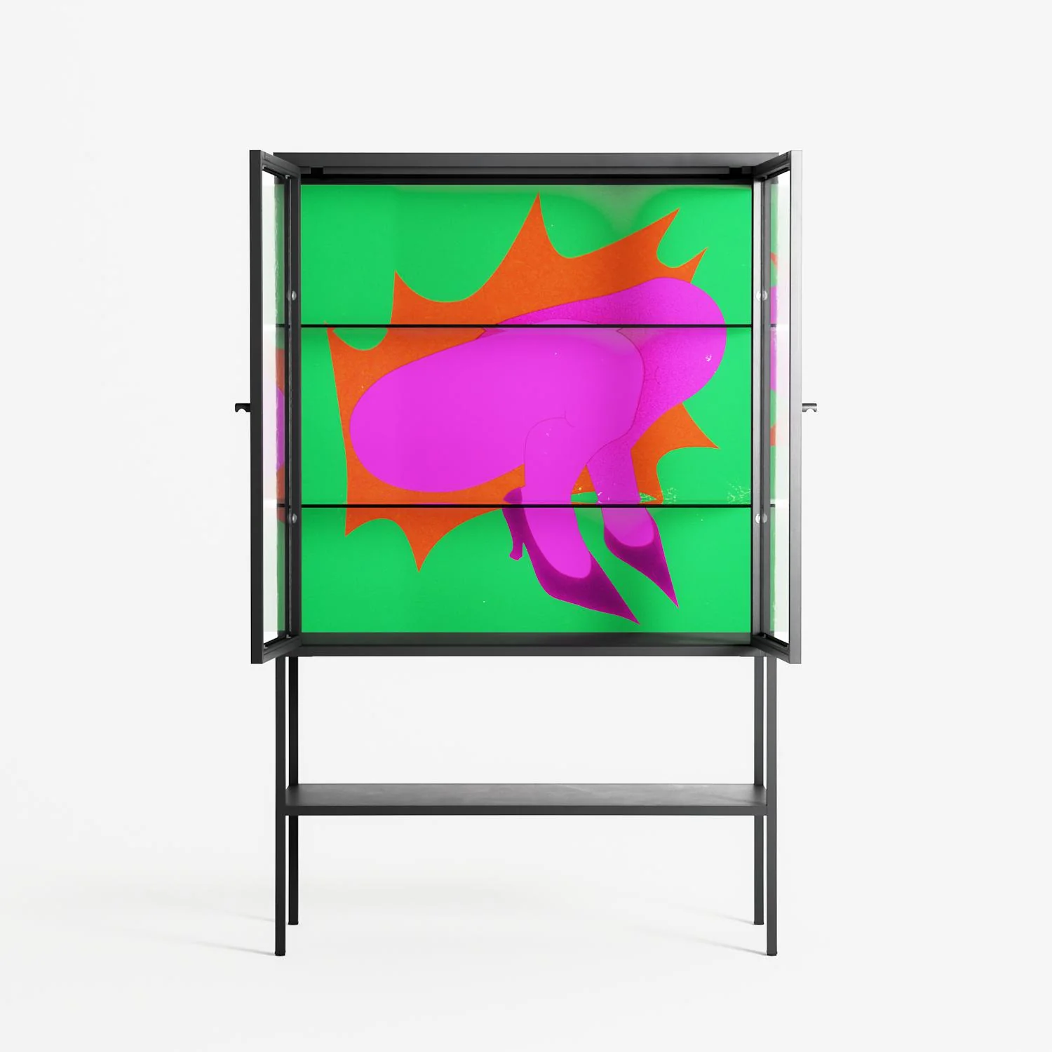 Sit This One Out - Loft Cabinet - Ciara Wade - Antracite - Clear glass - Image 3