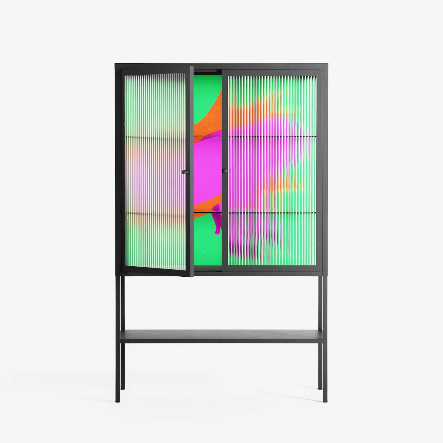 Sit This One Out - Loft Cabinet - Ciara Wade - Antracite - Reeded glass - Image 2