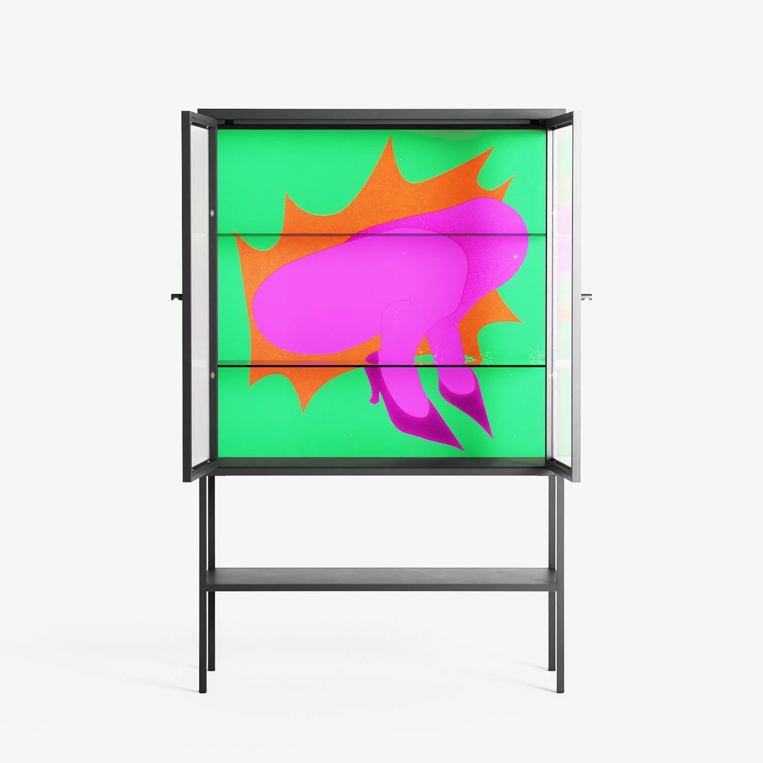 Sit This One Out - Loft Cabinet - Ciara Wade - Antracite - Reeded glass - Image 3