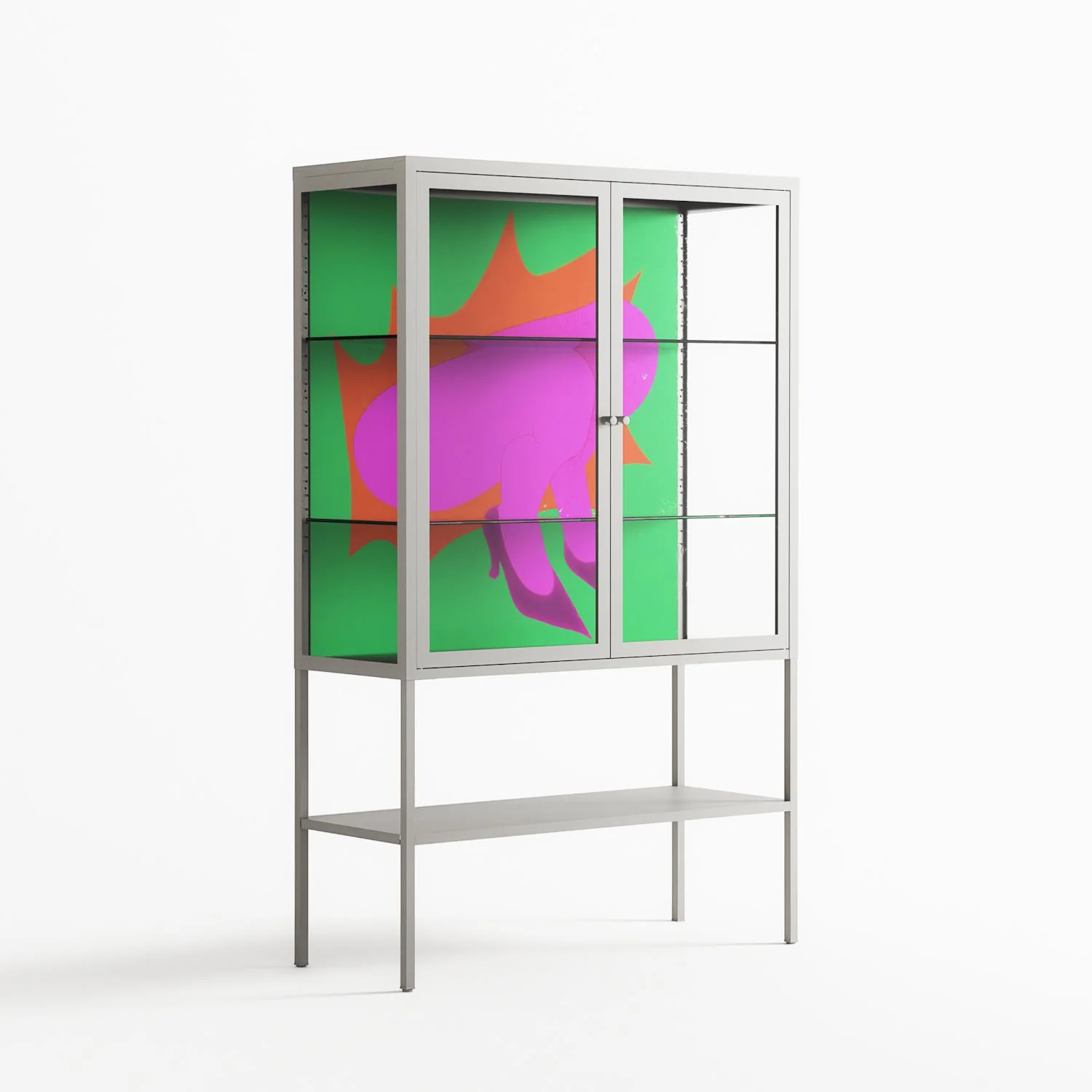 Sit This One Out - Loft Cabinet - Ciara Wade - Chalk - Clear glass - Image 4