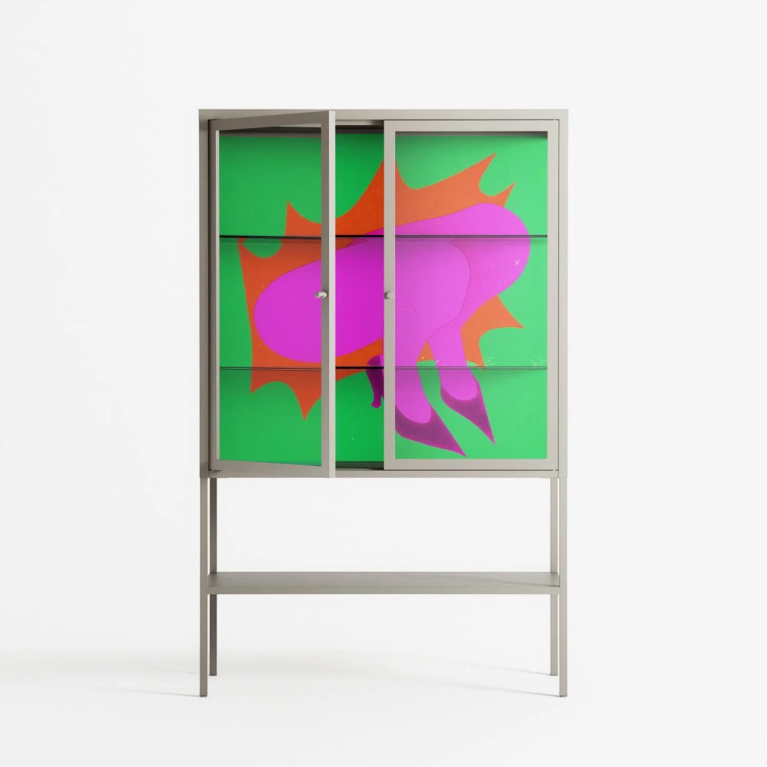 Sit This One Out - Loft Cabinet - Ciara Wade - Pebble - Clear glass - Image 2