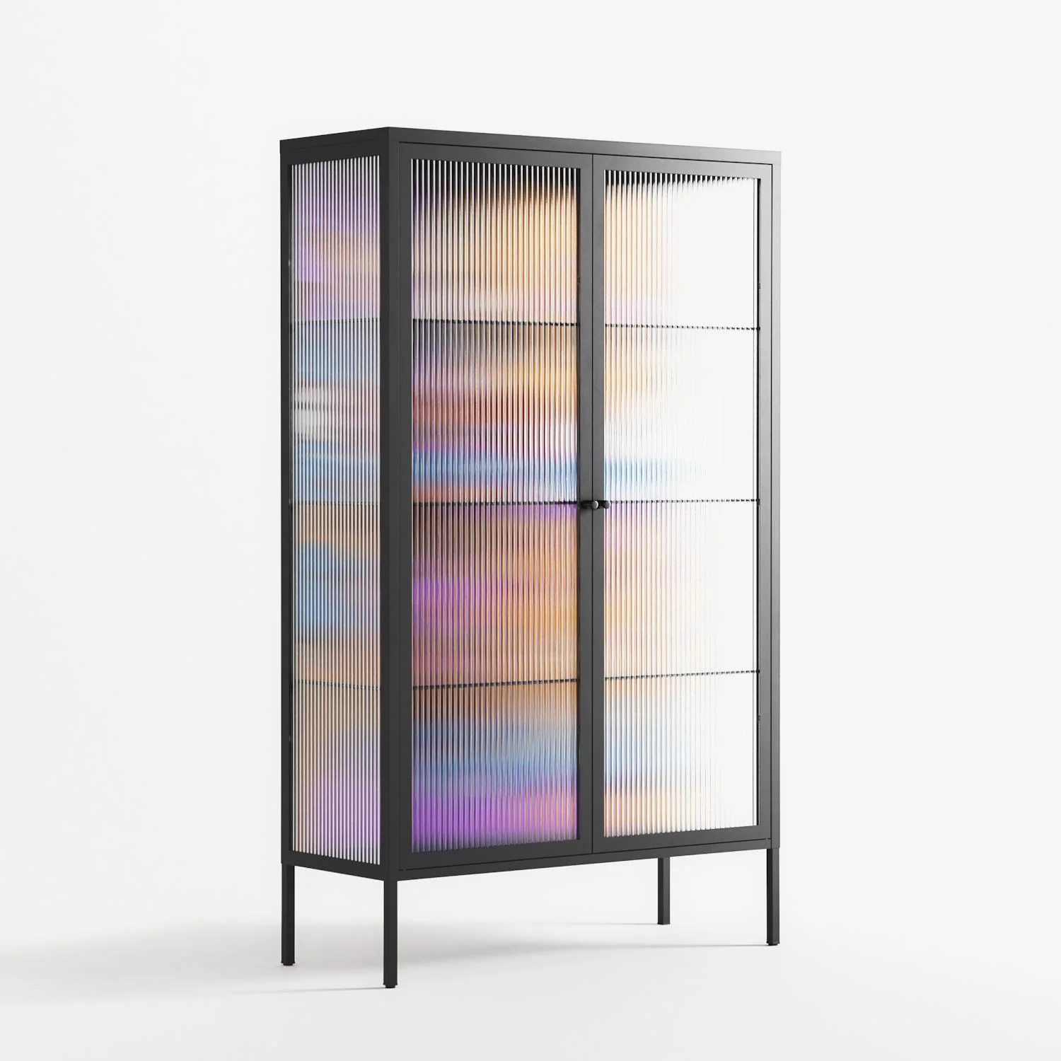 Solar Cancer - Cabinet - Cezar Berje - Antracite - Reeded glass - Image 4