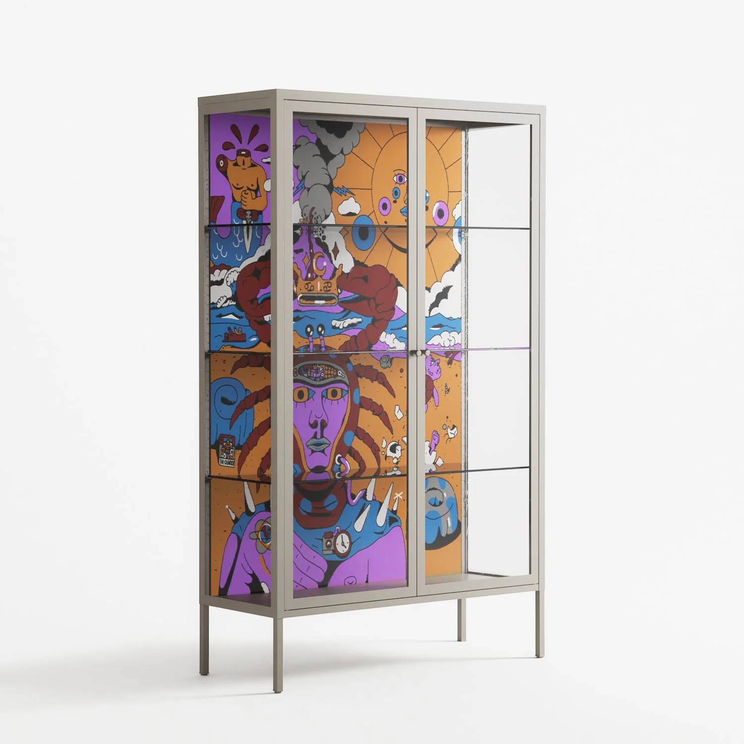 Solar Cancer - Cabinet - Cezar Berje - Pebble - Clear glass - Image 4