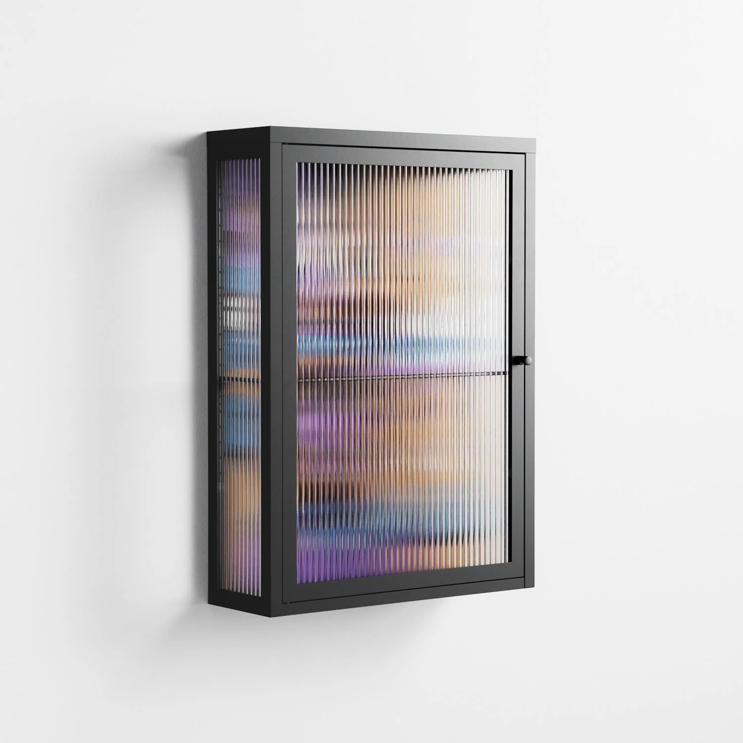 Solar Cancer - Wall Cabinet - Cezar Berje - Antracite - Reeded glass - Image 4