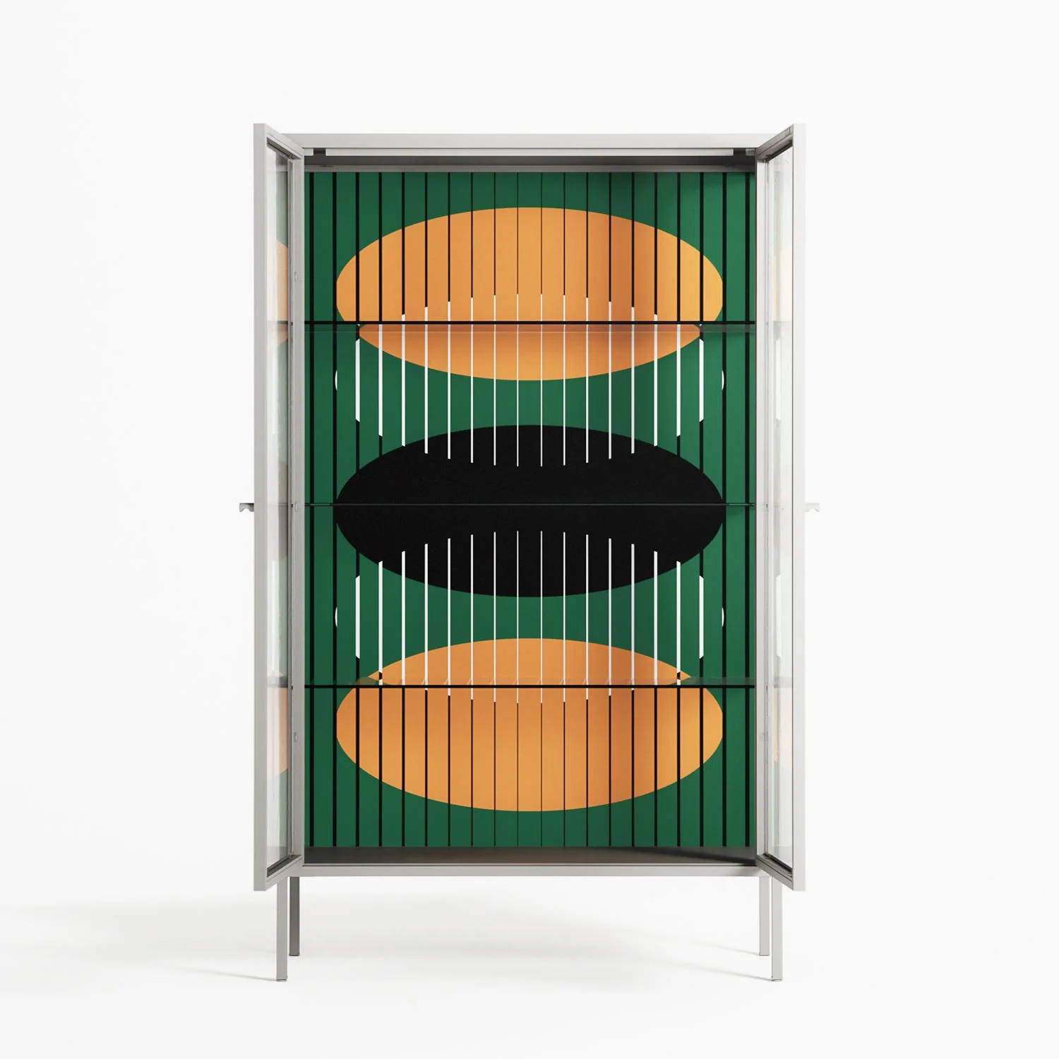 Soul Split - Cabinet - Oluwasheyi Adebayo - Chalk - Clear glass - Image 3
