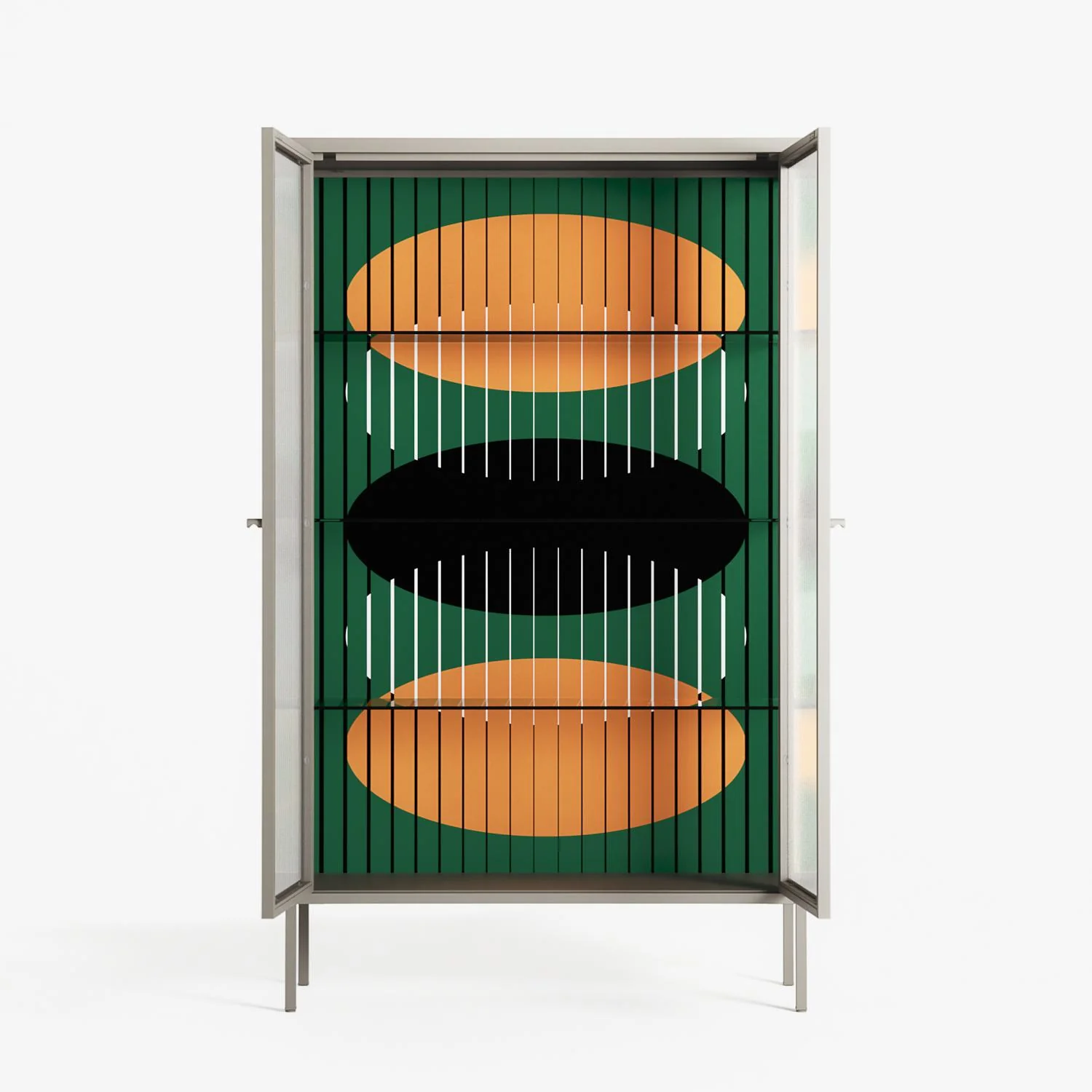Soul Split - Cabinet - Oluwasheyi Adebayo - Pebble - Reeded glass - Image 3