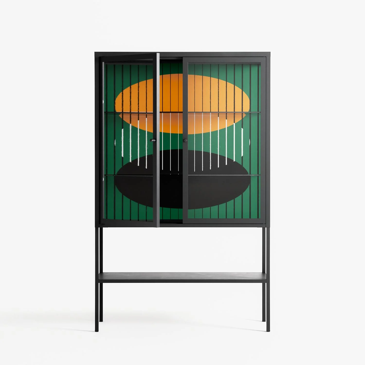 Soul Split - Loft Cabinet - Oluwasheyi Adebayo - Antracite - Clear glass - Image 2