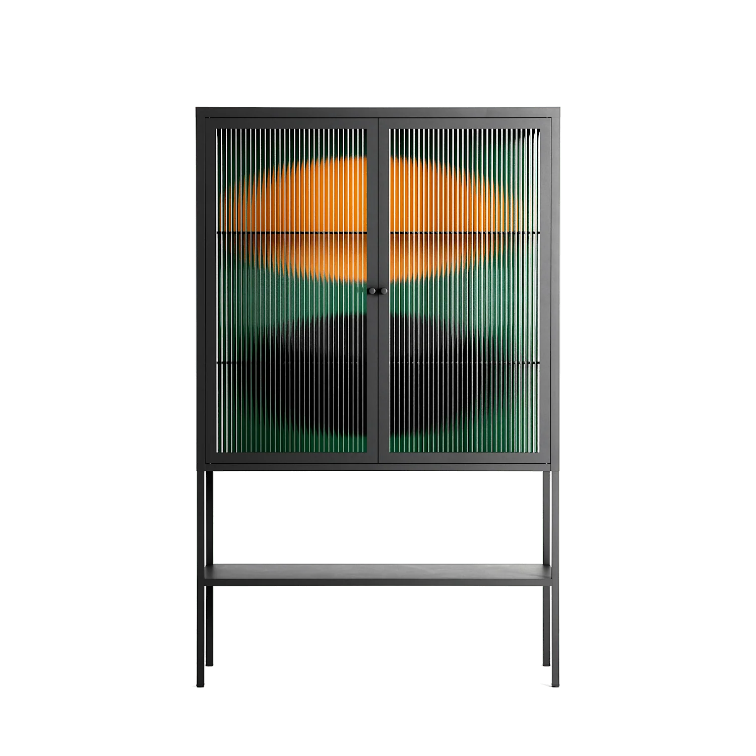 Soul Split - Loft Cabinet - Oluwasheyi Adebayo - Antracite - Reeded glass
