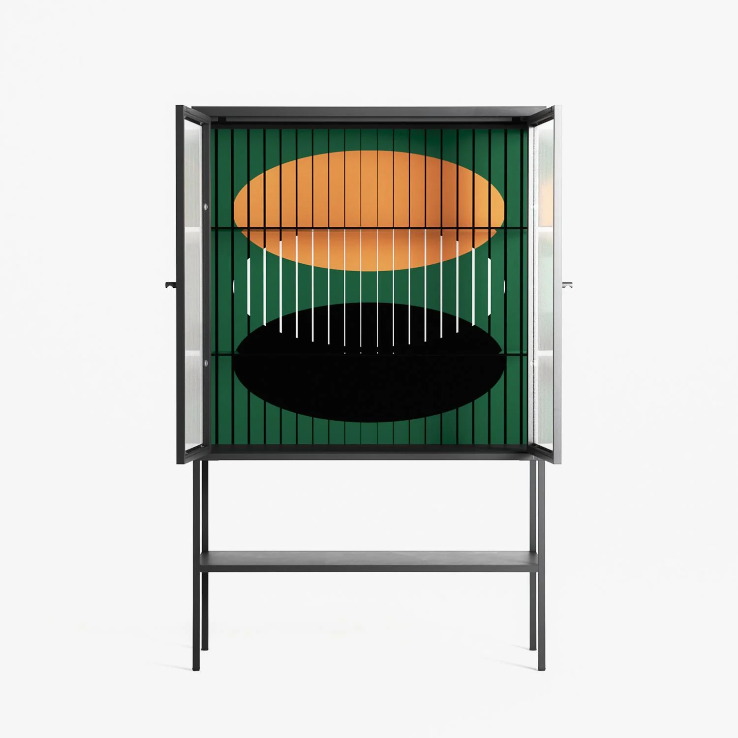 Soul Split - Loft Cabinet - Oluwasheyi Adebayo - Antracite - Reeded glass - Image 3