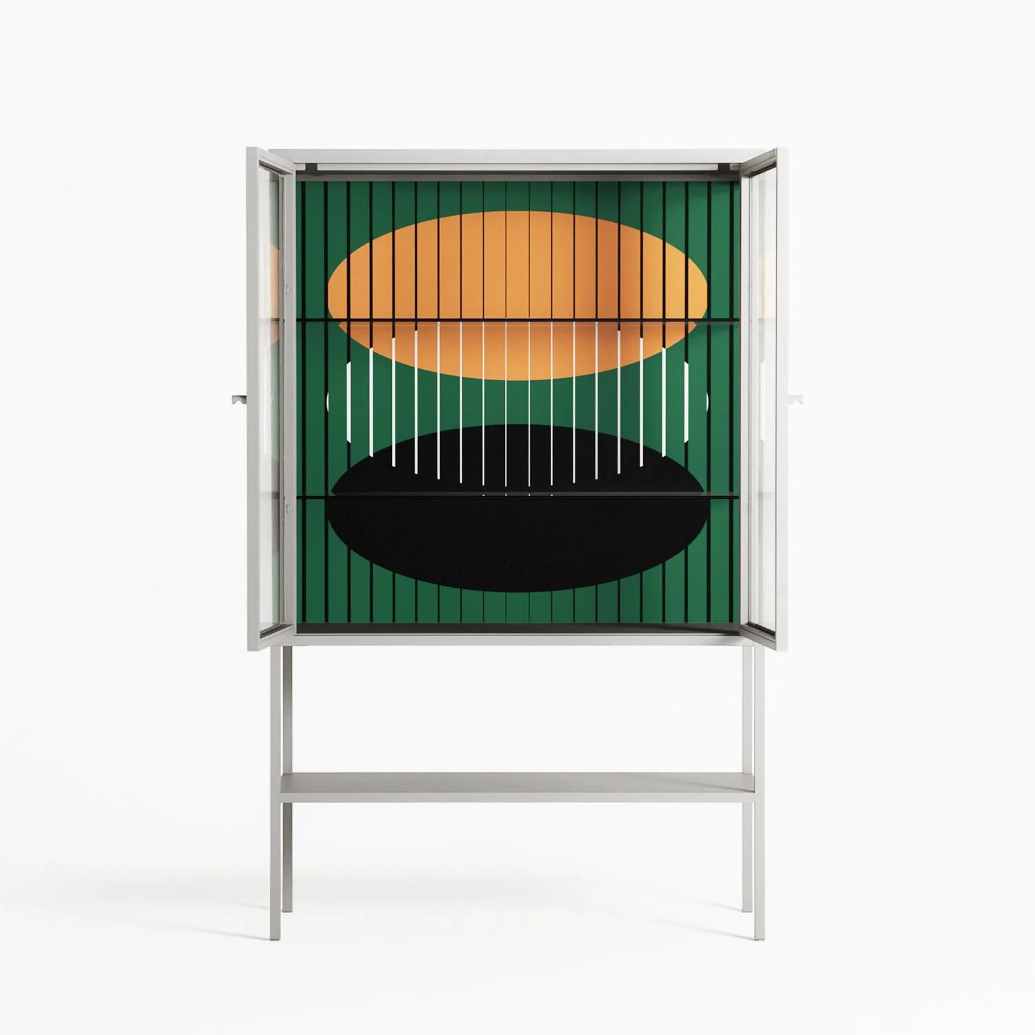 Soul Split - Loft Cabinet - Oluwasheyi Adebayo - Chalk - Clear glass - Image 3