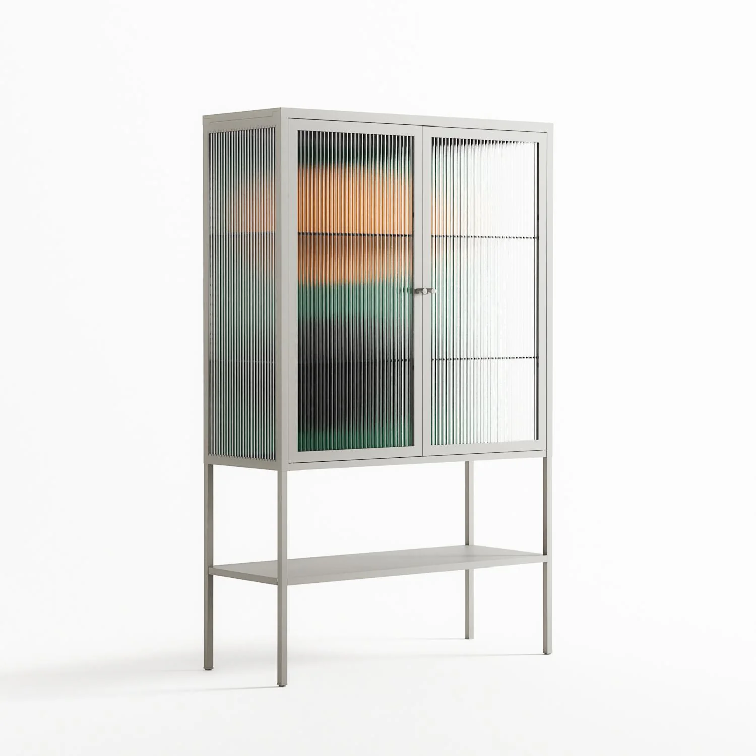 Soul Split - Loft Cabinet - Oluwasheyi Adebayo - Chalk - Reeded glass - Image 4