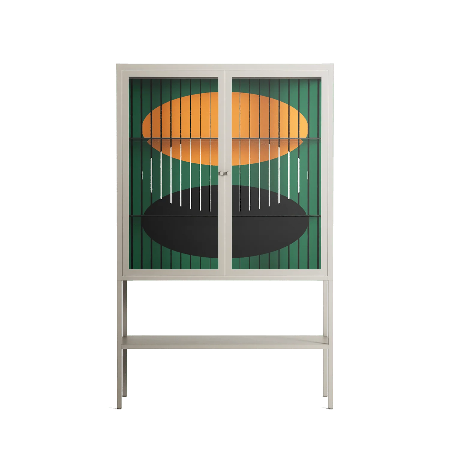 Soul Split - Loft Cabinet - Oluwasheyi Adebayo - Pebble - Clear glass