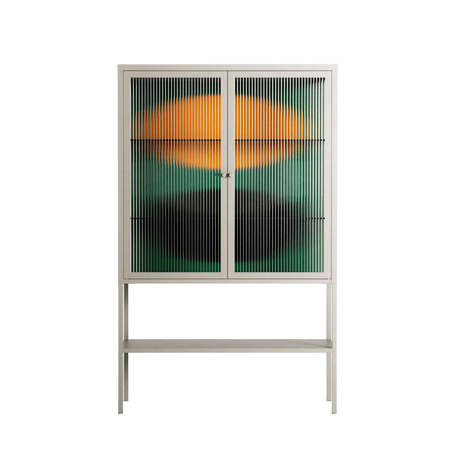 Soul Split - Loft Cabinet - Oluwasheyi Adebayo - Pebble - Reeded glass