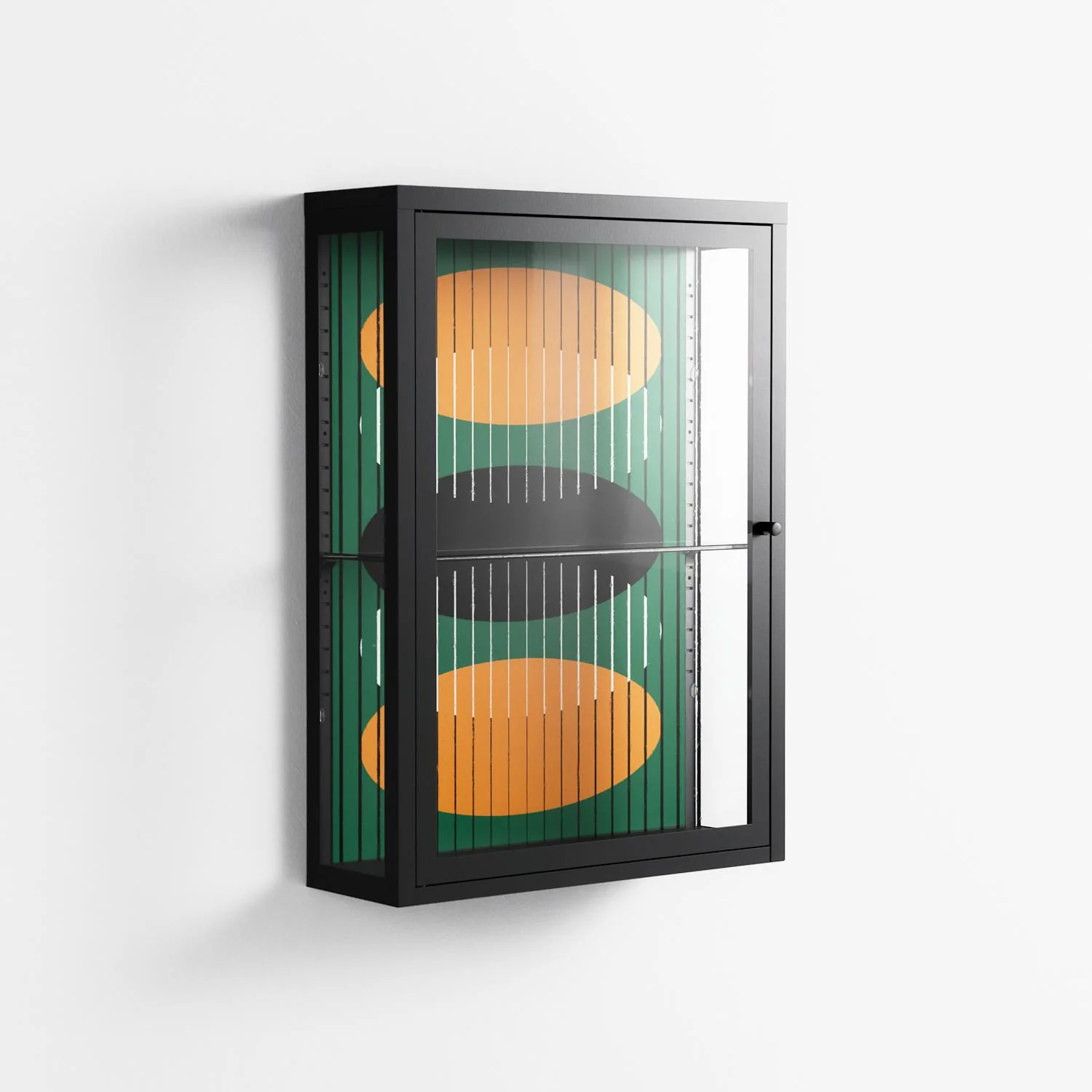 Soul Split - Wall Cabinet - Oluwasheyi Adebayo - Antracite - Clear glass - Image 4