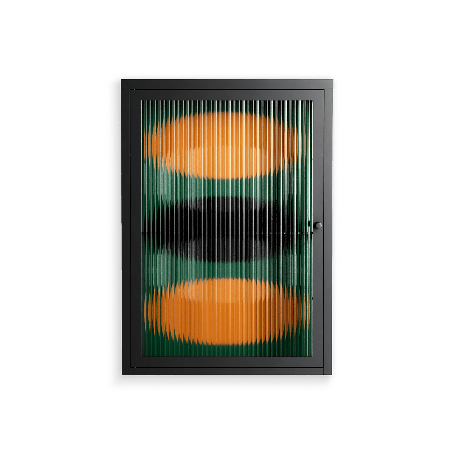 Soul Split - Wall Cabinet - Oluwasheyi Adebayo - Antracite - Reeded glass