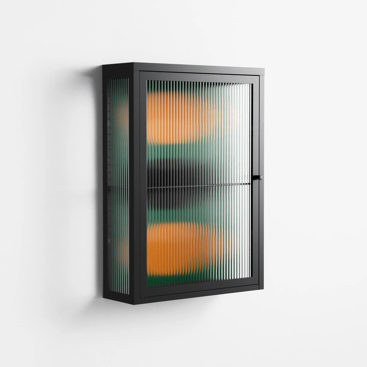 Soul Split - Wall Cabinet - Oluwasheyi Adebayo - Antracite - Reeded glass - Image 4