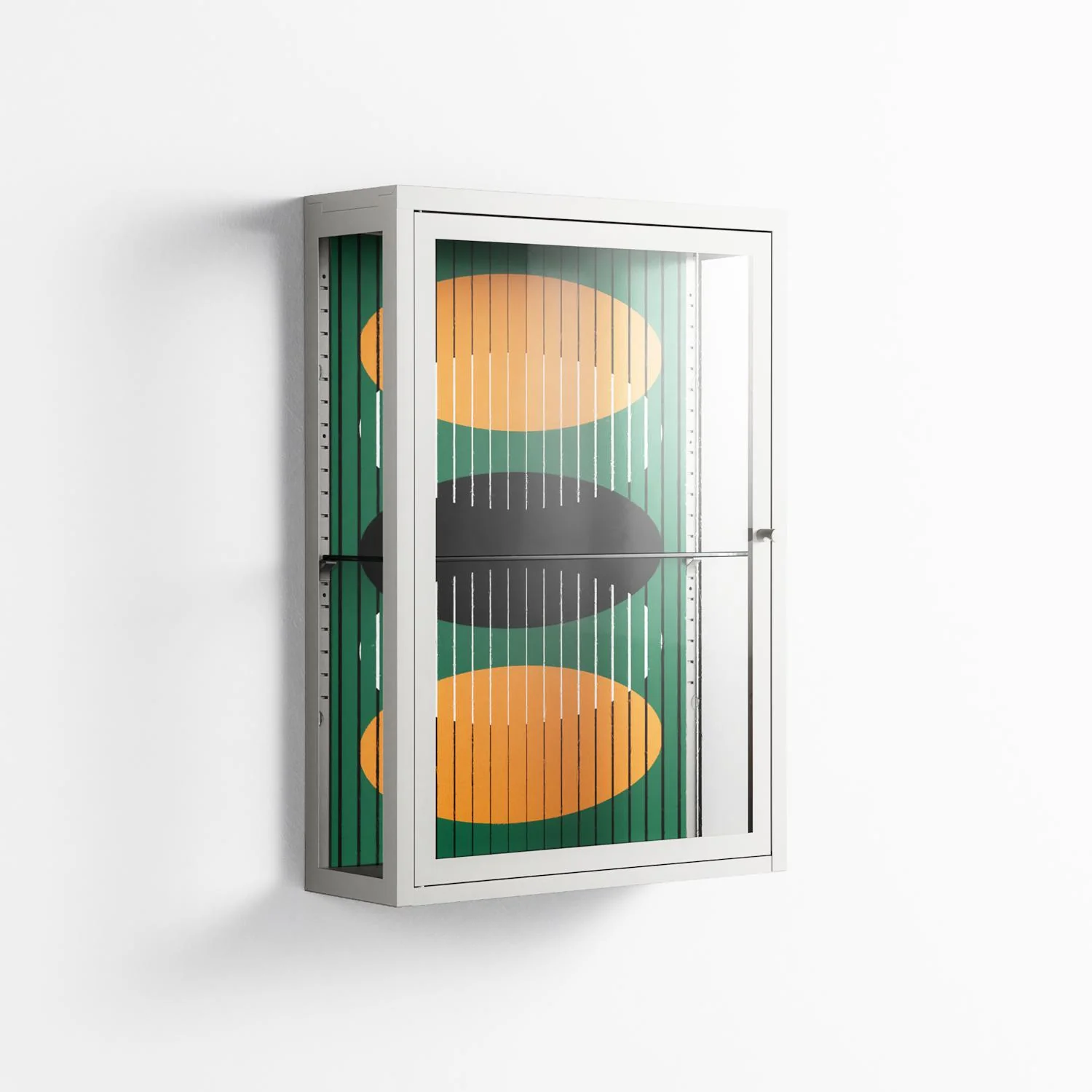Soul Split - Wall Cabinet - Oluwasheyi Adebayo - Chalk - Clear glass - Image 4