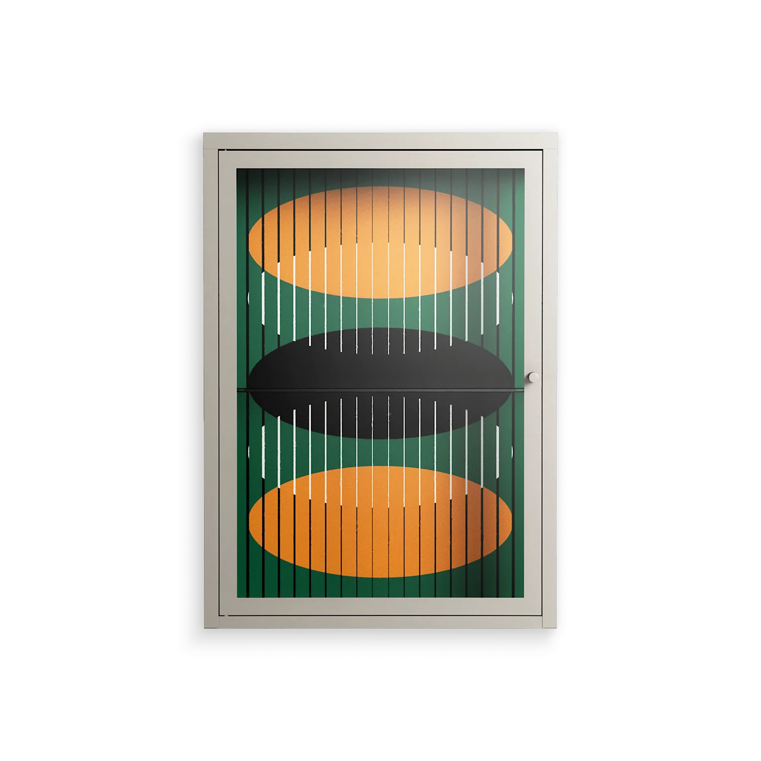 Soul Split - Wall Cabinet - Oluwasheyi Adebayo - Pebble - Clear glass