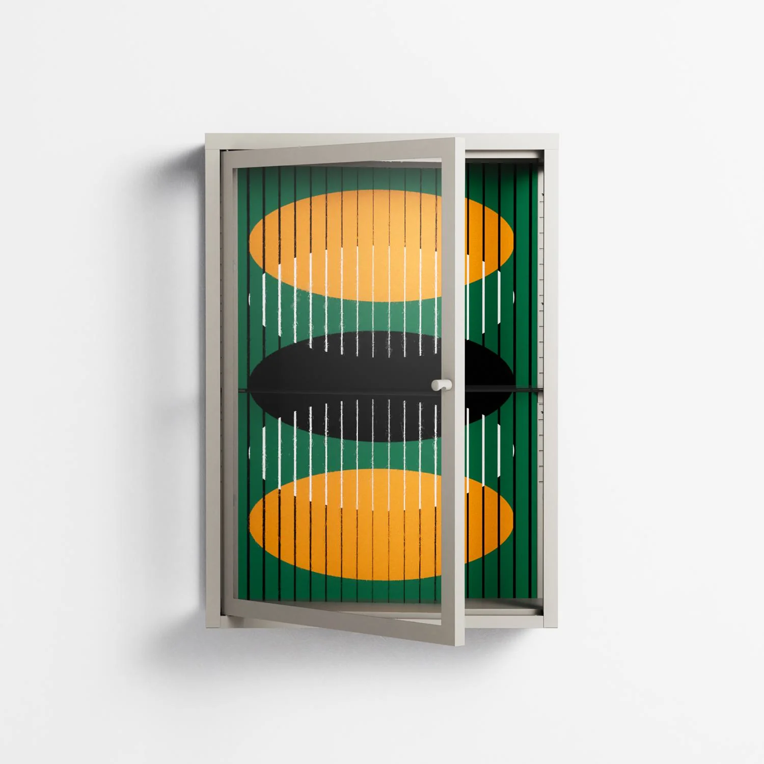 Soul Split - Wall Cabinet - Oluwasheyi Adebayo - Pebble - Clear glass - Image 2