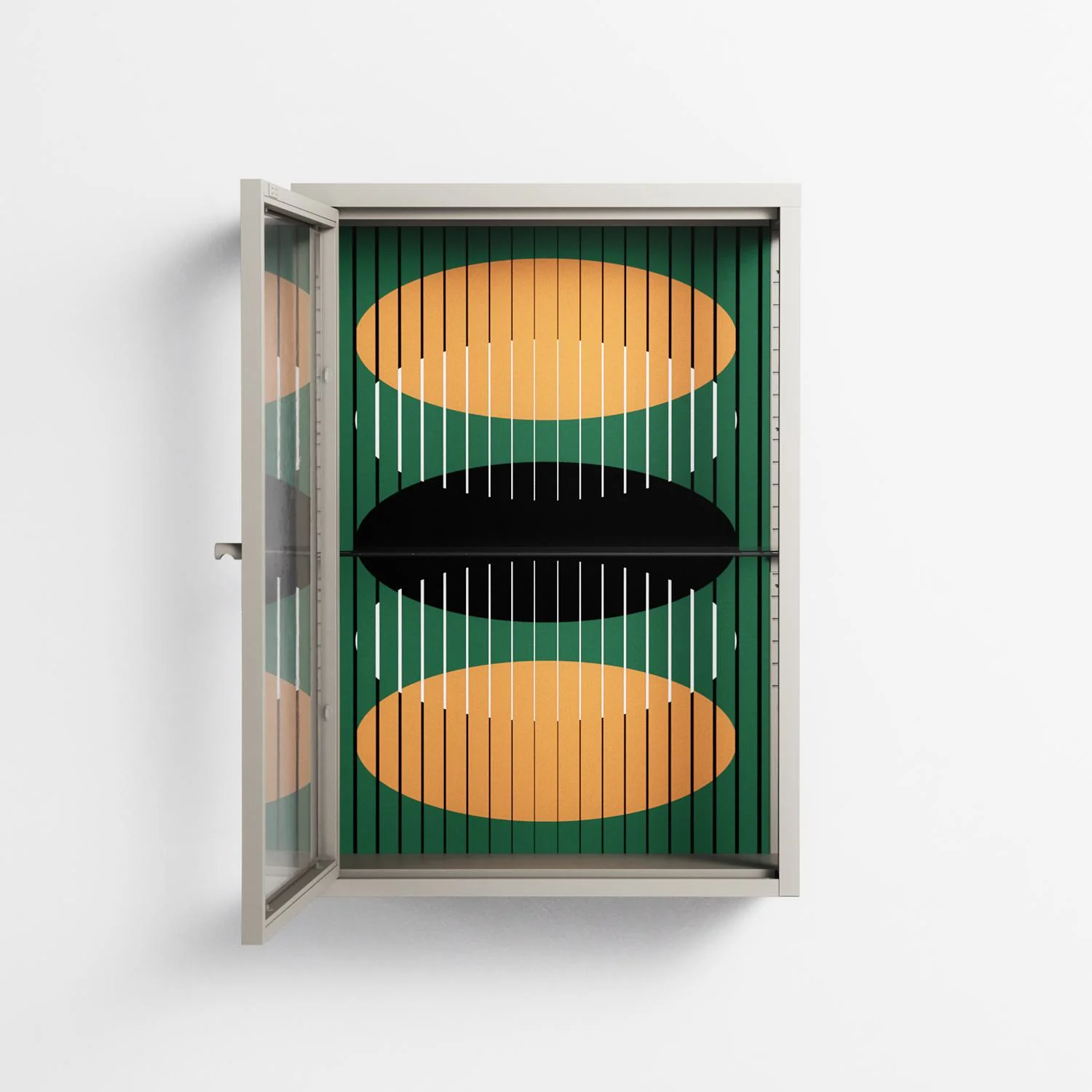 Soul Split - Wall Cabinet - Oluwasheyi Adebayo - Pebble - Clear glass - Image 3