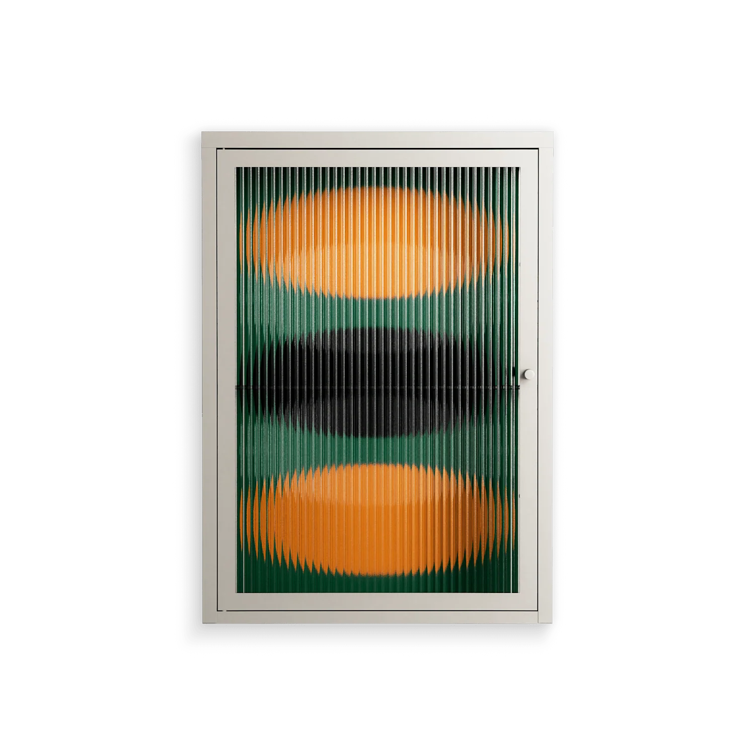 Soul Split - Wall Cabinet - Oluwasheyi Adebayo - Pebble - Reeded glass