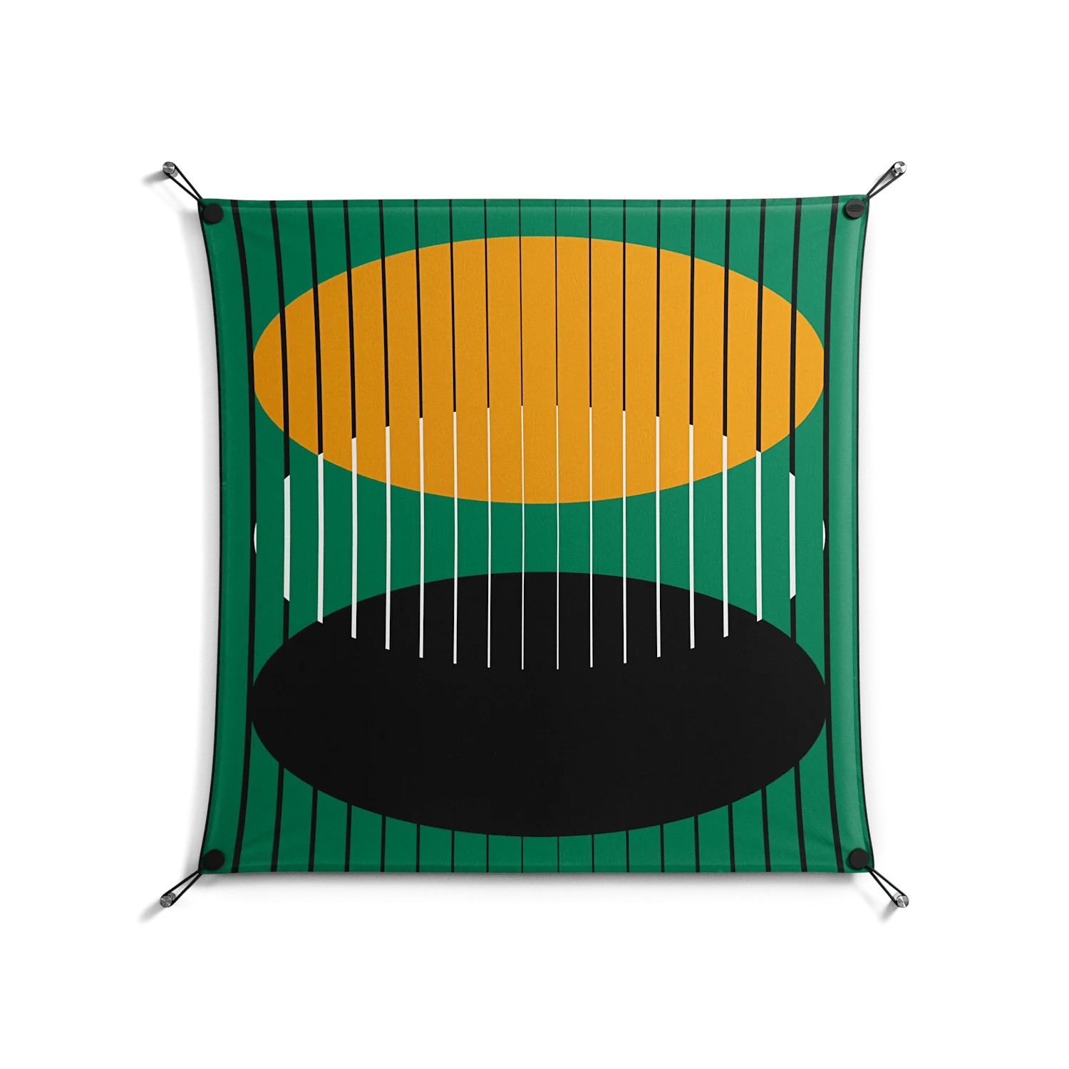 Soul Split - Work On Wall - Oluwasheyi Adebayo - Black - 90 x 90 cm