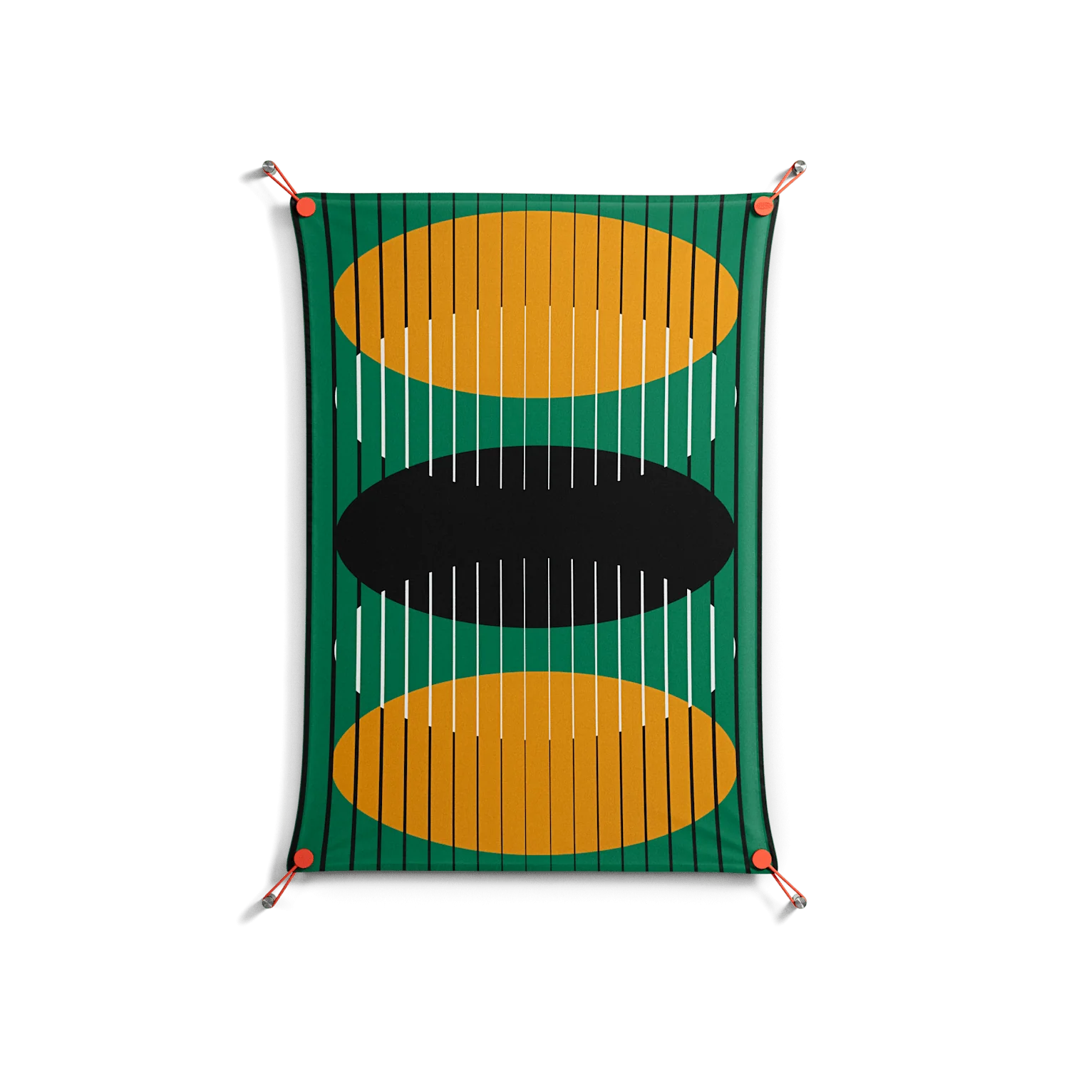Soul Split - Work On Wall - Oluwasheyi Adebayo - Orange - 70 x 100 cm