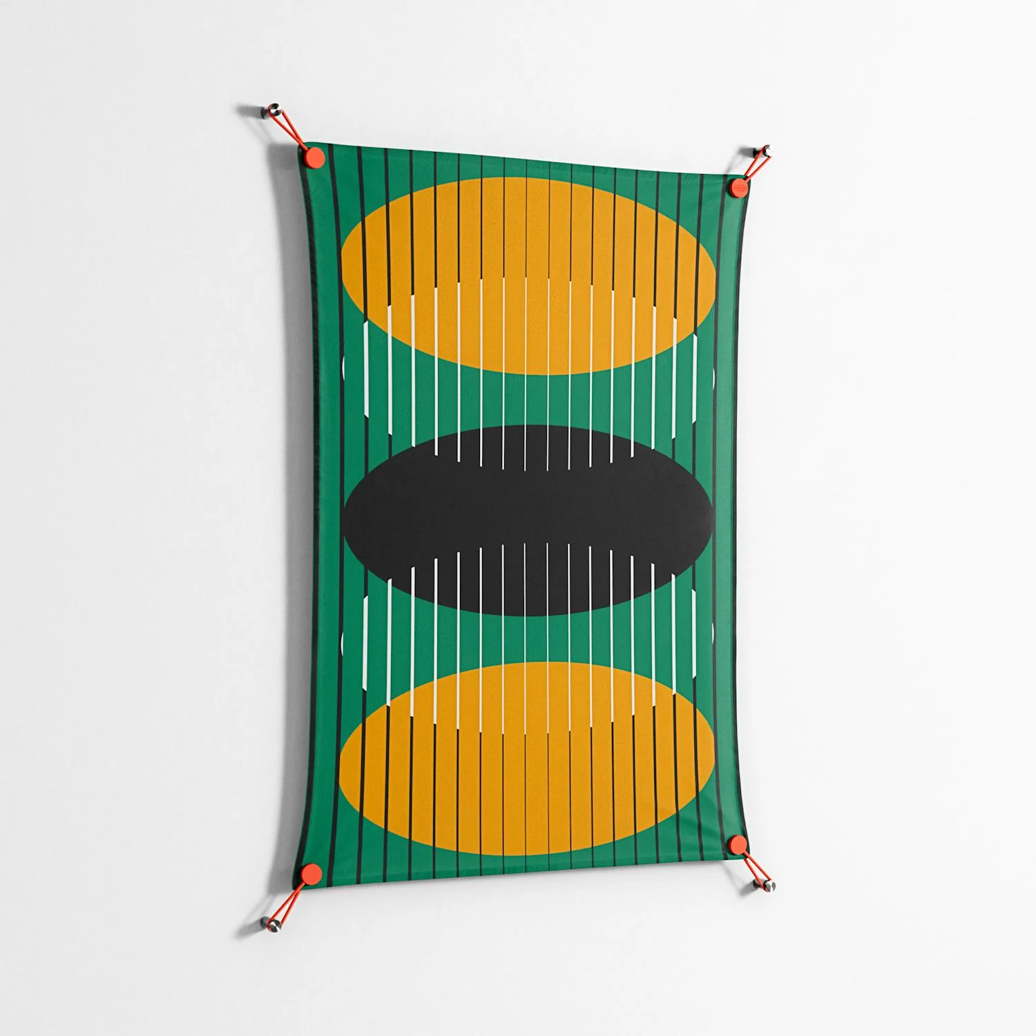 Soul Split - Work On Wall - Oluwasheyi Adebayo - Orange - 70 x 100 cm - Image 2
