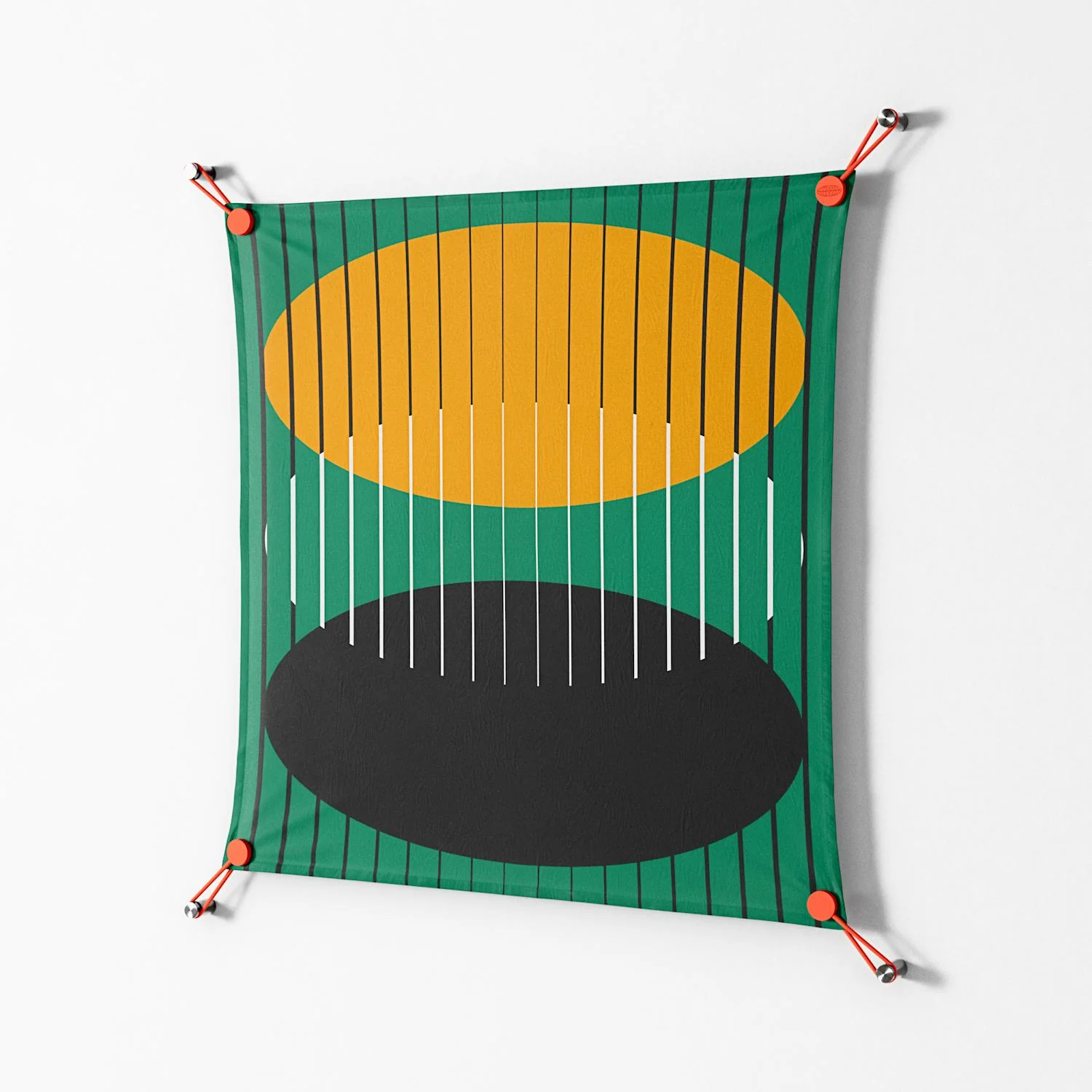 Soul Split - Work On Wall - Oluwasheyi Adebayo - Orange - 70 x 70 cm - Image 2