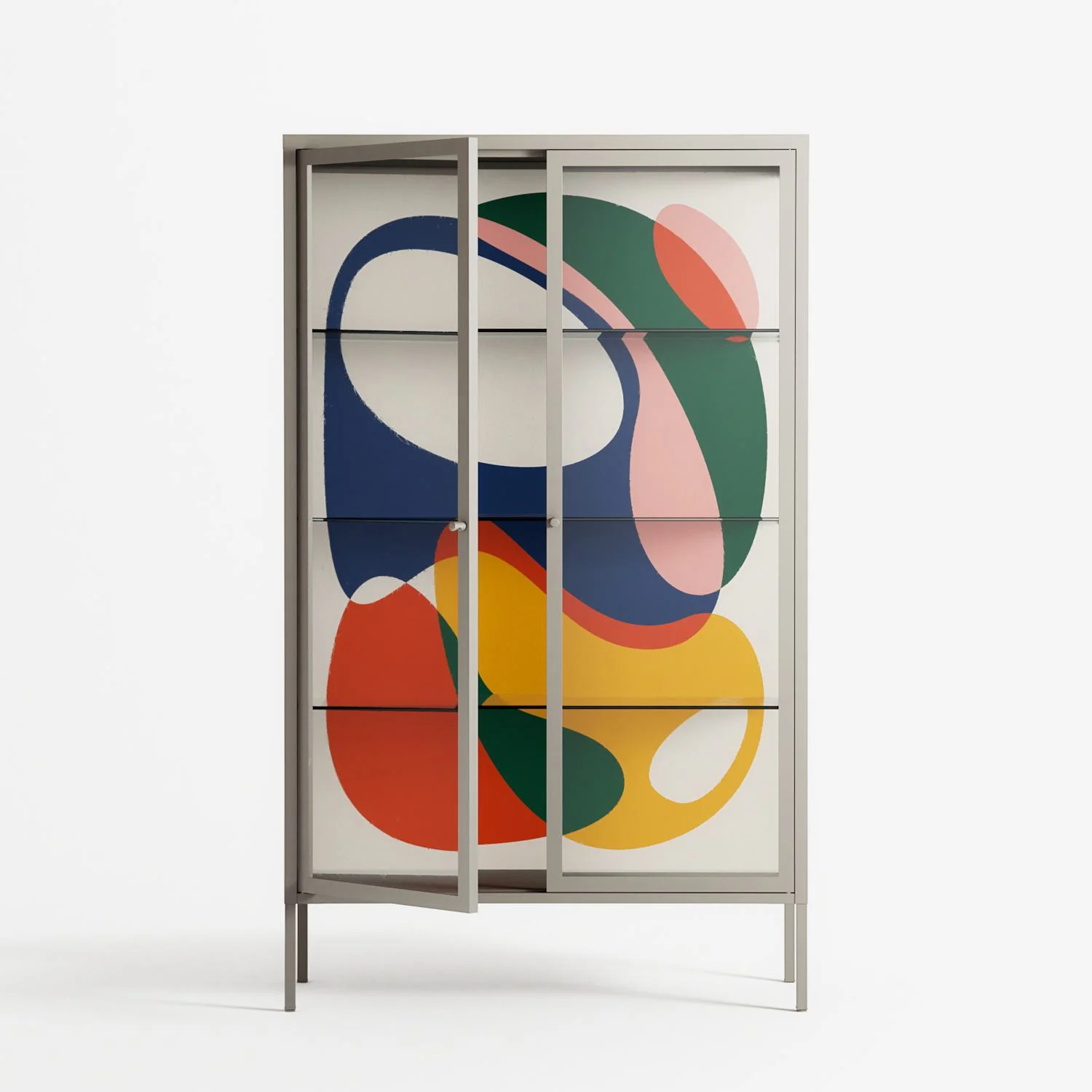 Spilled Paint - Cabinet - Vratislav Pecka - Pebble - Clear glass - Image 2