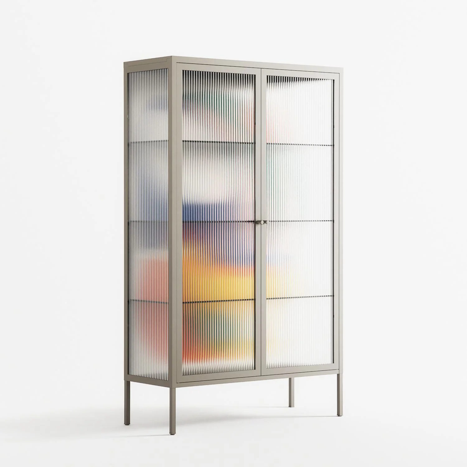 Spilled Paint - Cabinet - Vratislav Pecka - Pebble - Reeded glass - Image 4