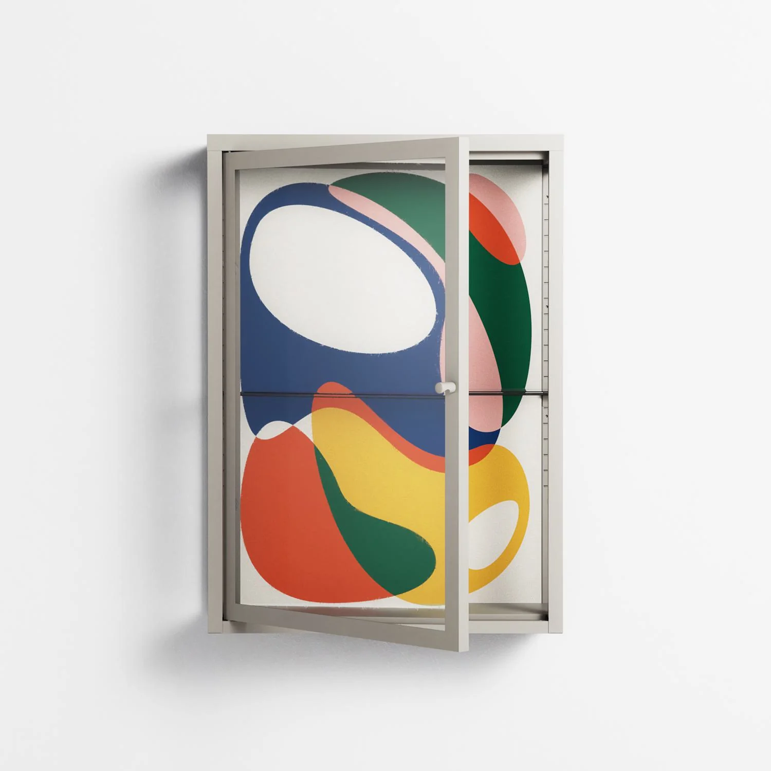 Spilled Paint - Wall Cabinet - Vratislav Pecka - Pebble - Clear glass - Image 2