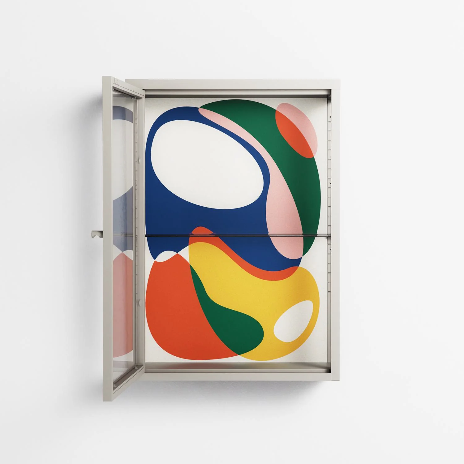 Spilled Paint - Wall Cabinet - Vratislav Pecka - Pebble - Clear glass - Image 3