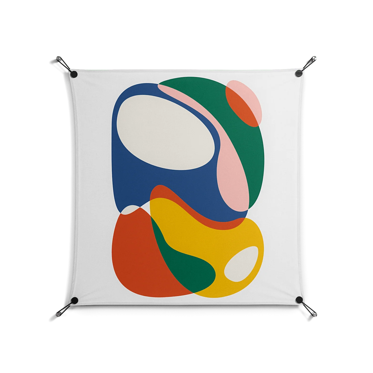 Spilled Paint - Work On Wall - Vratislav Pecka - Black - 90 x 90 cm