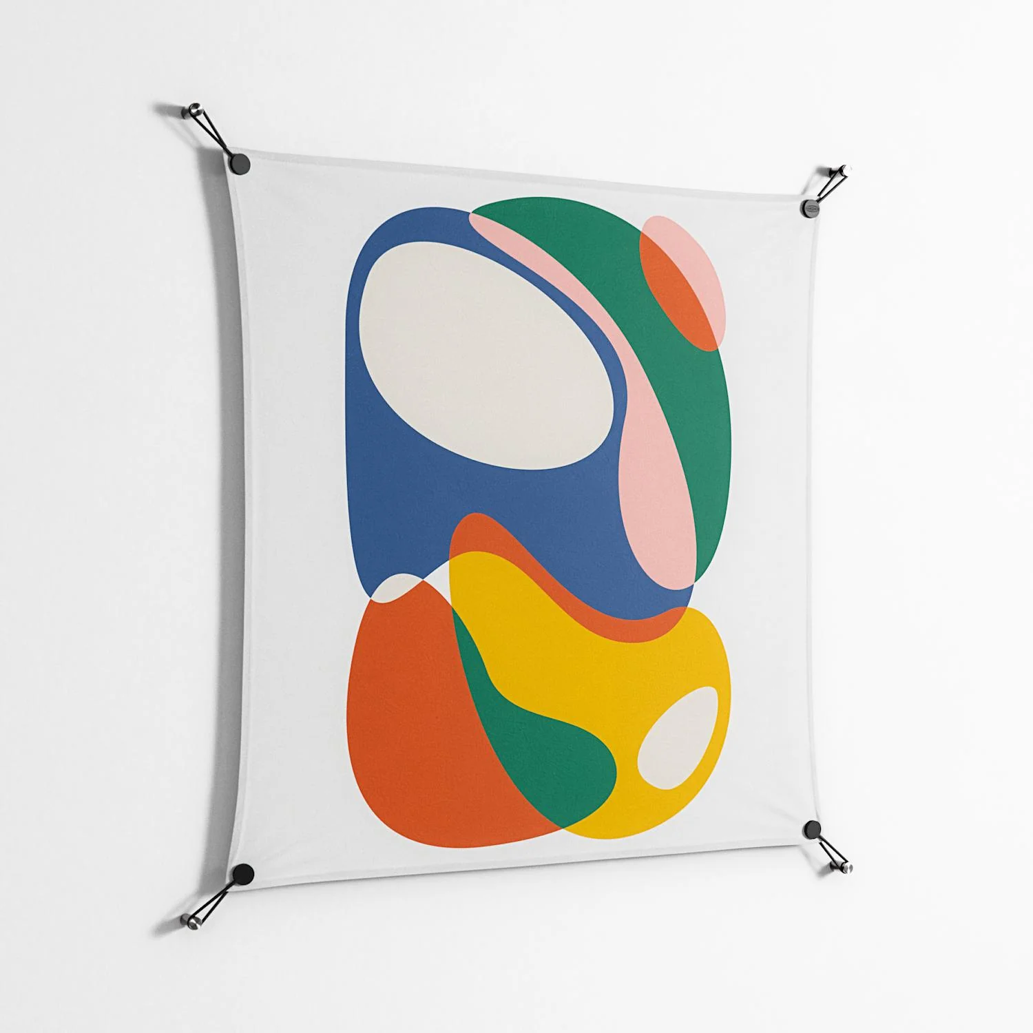 Spilled Paint - Work On Wall - Vratislav Pecka - Black - 90 x 90 cm - Image 2