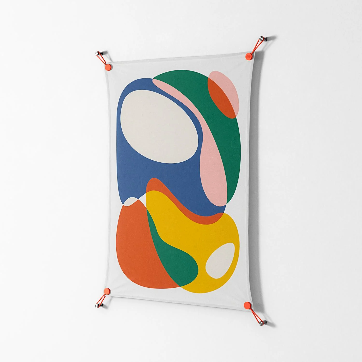Spilled Paint - Work On Wall - Vratislav Pecka - Orange - 70 x 100 cm - Image 2
